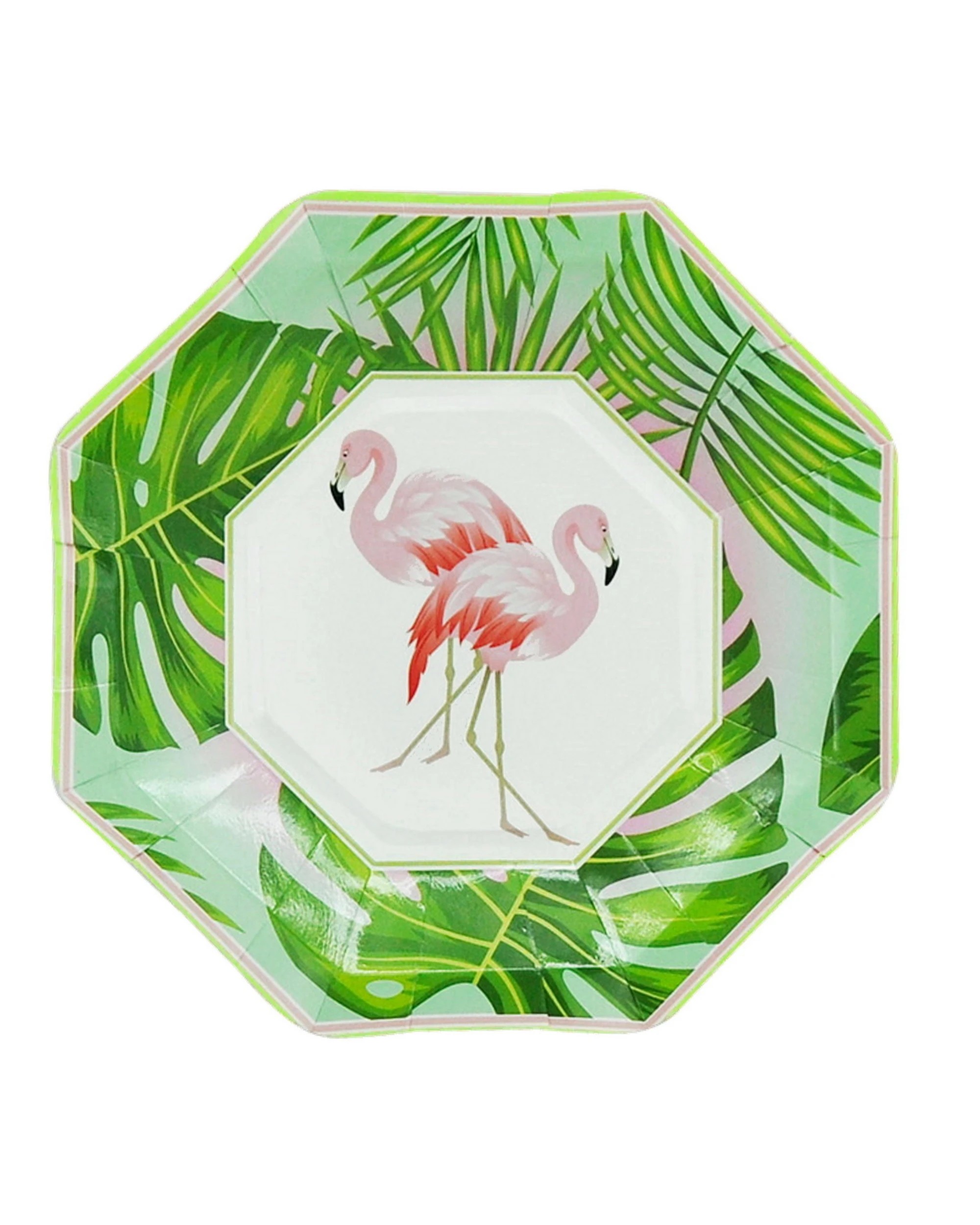 1 Party Maker Flamingo Tropicana Small Paper Plates Pack of 8, 1 of 1