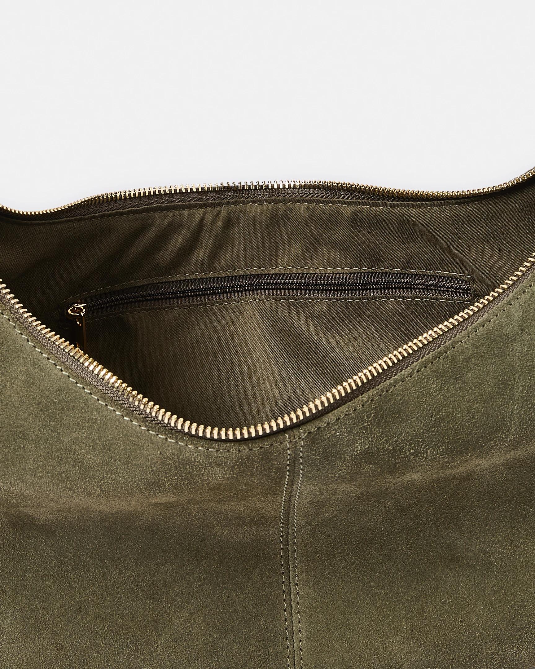 4 Leather Crossbody Bag Deep Sage, 4 of 7