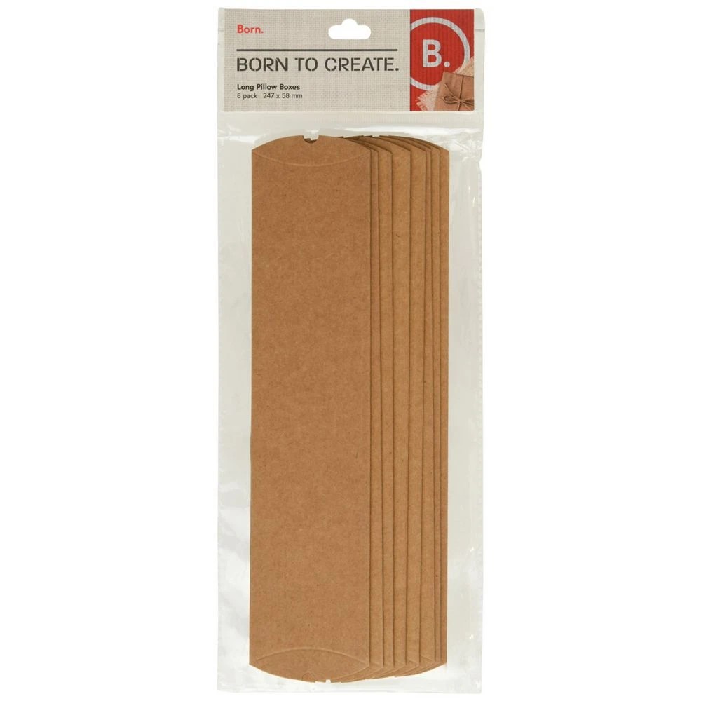 1 Born Kraft Long Pillow Jewellery Box 247 x 58mm 8 Pack, 1 of 2