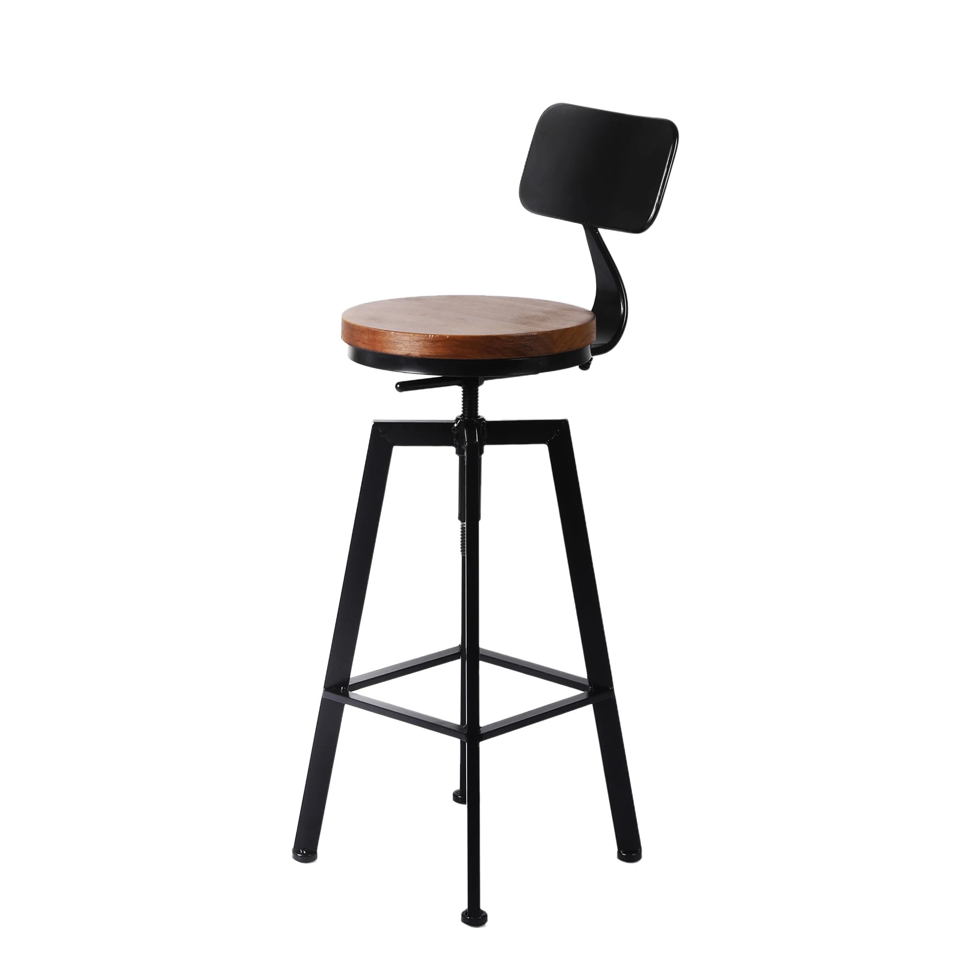 2 Levede 4x Bar Stools - Black, 2 of 6