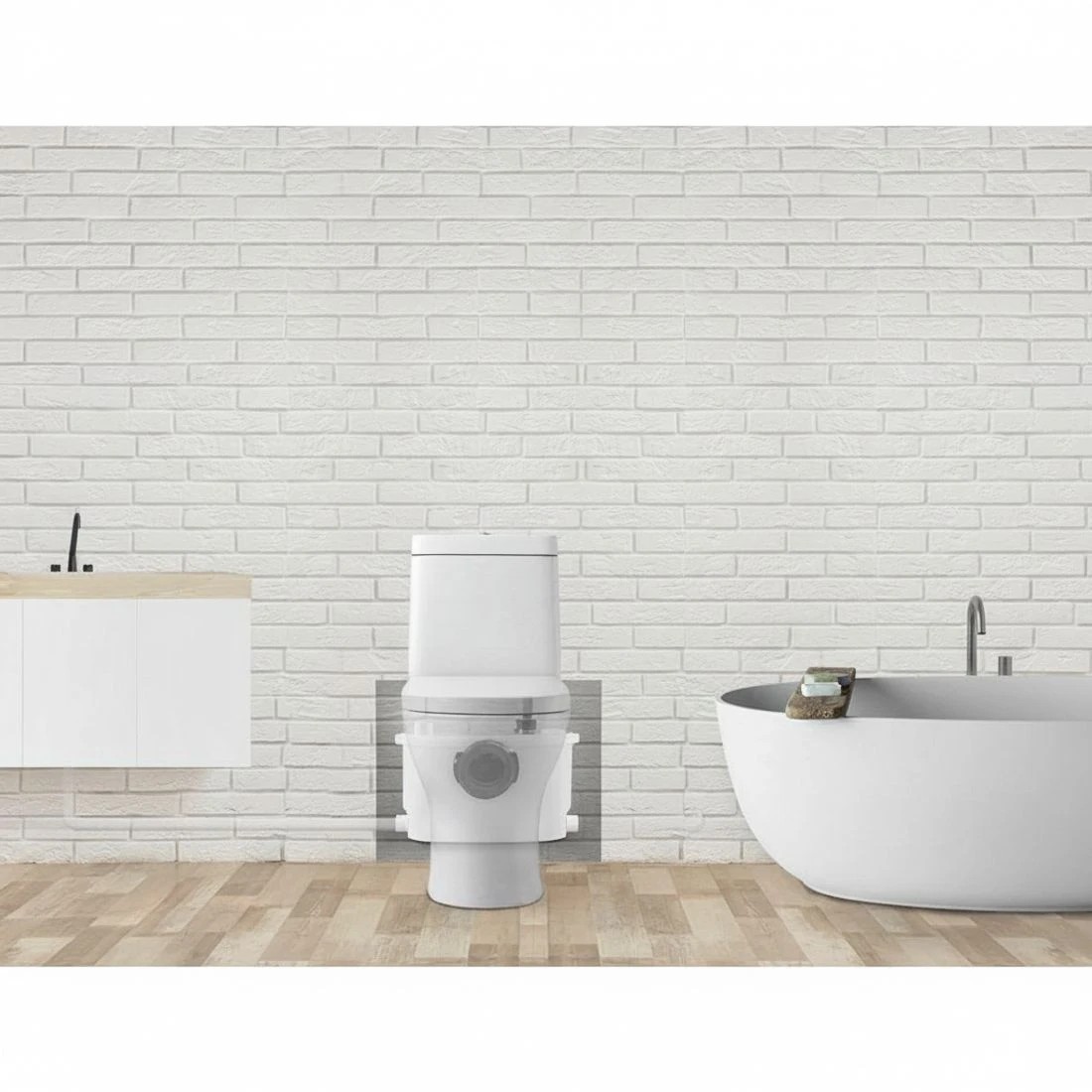 5 Giantz Macerator Sewerage Pump Waste Water Marine Toilet Disposal Unit Clean - White, 5 of 6