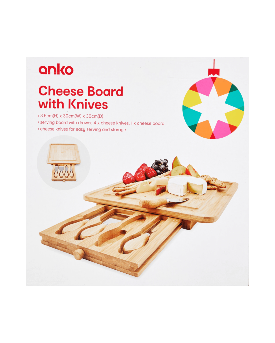 6 Cheese Board with Knives Set, 6 of 6