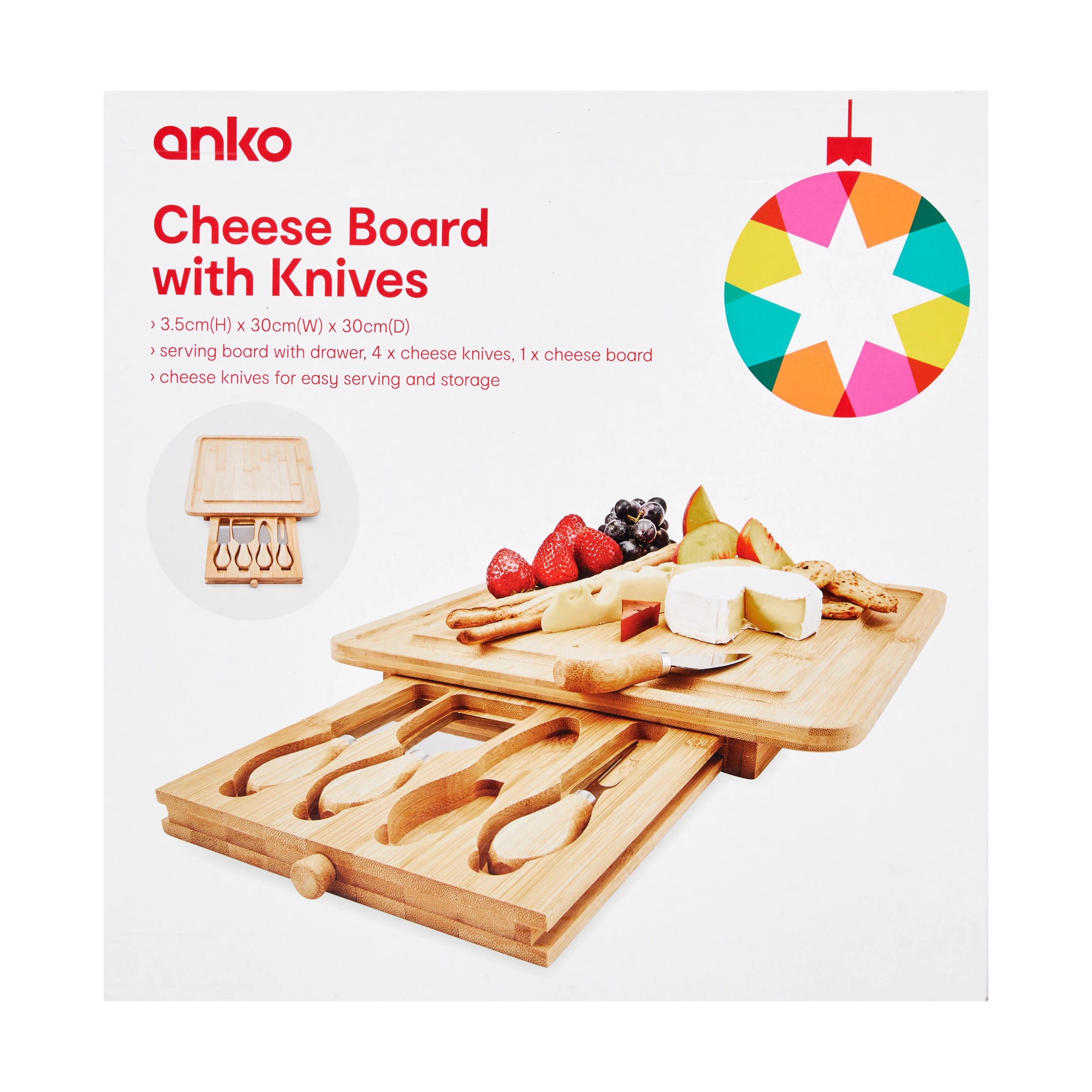 6 Cheese Board with Knives Set, 6 of 6