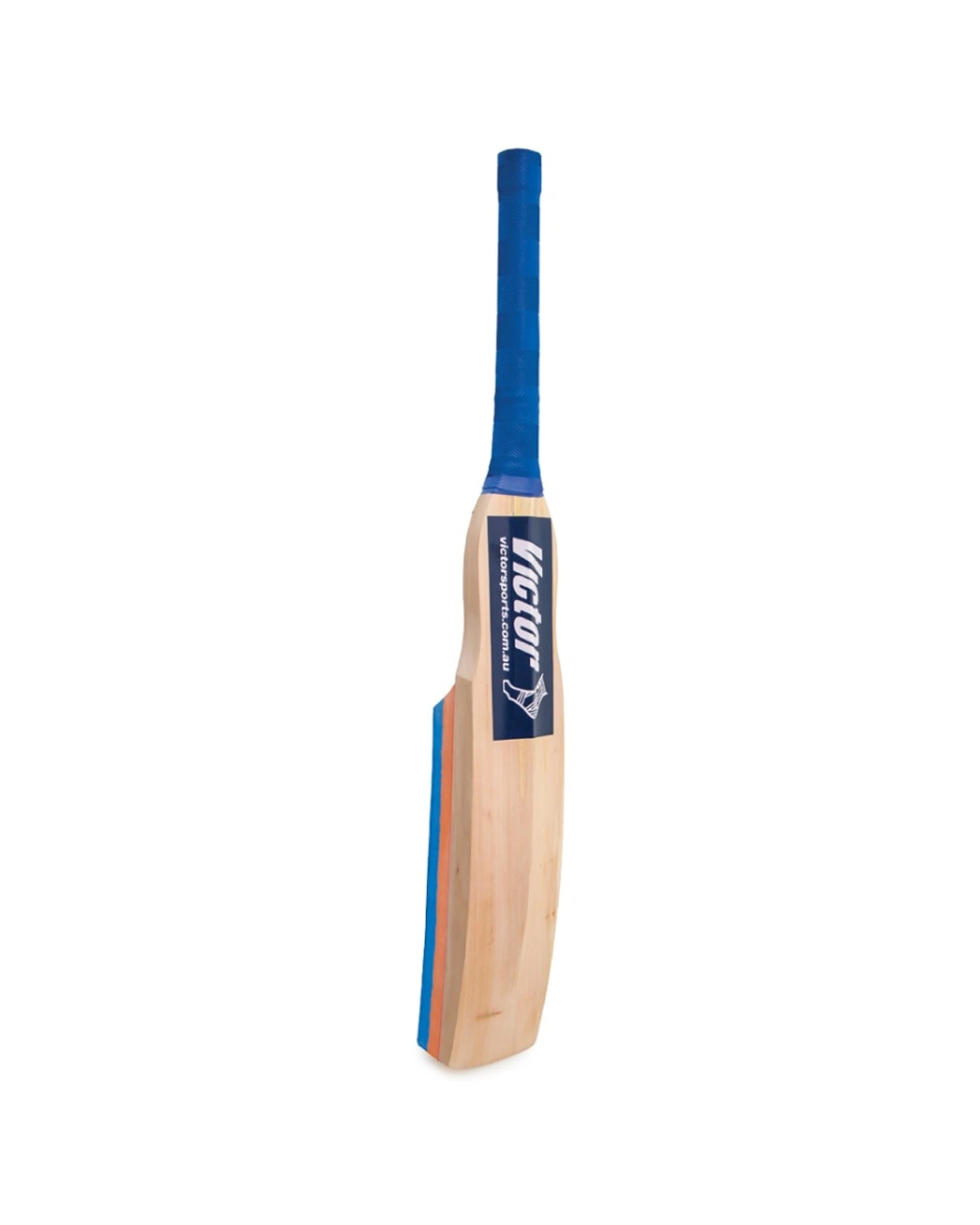 2 Victor Cricket Skyer Fielding Bat Kashmir Willow Rubber Foam Training - Blue, 2 of 4