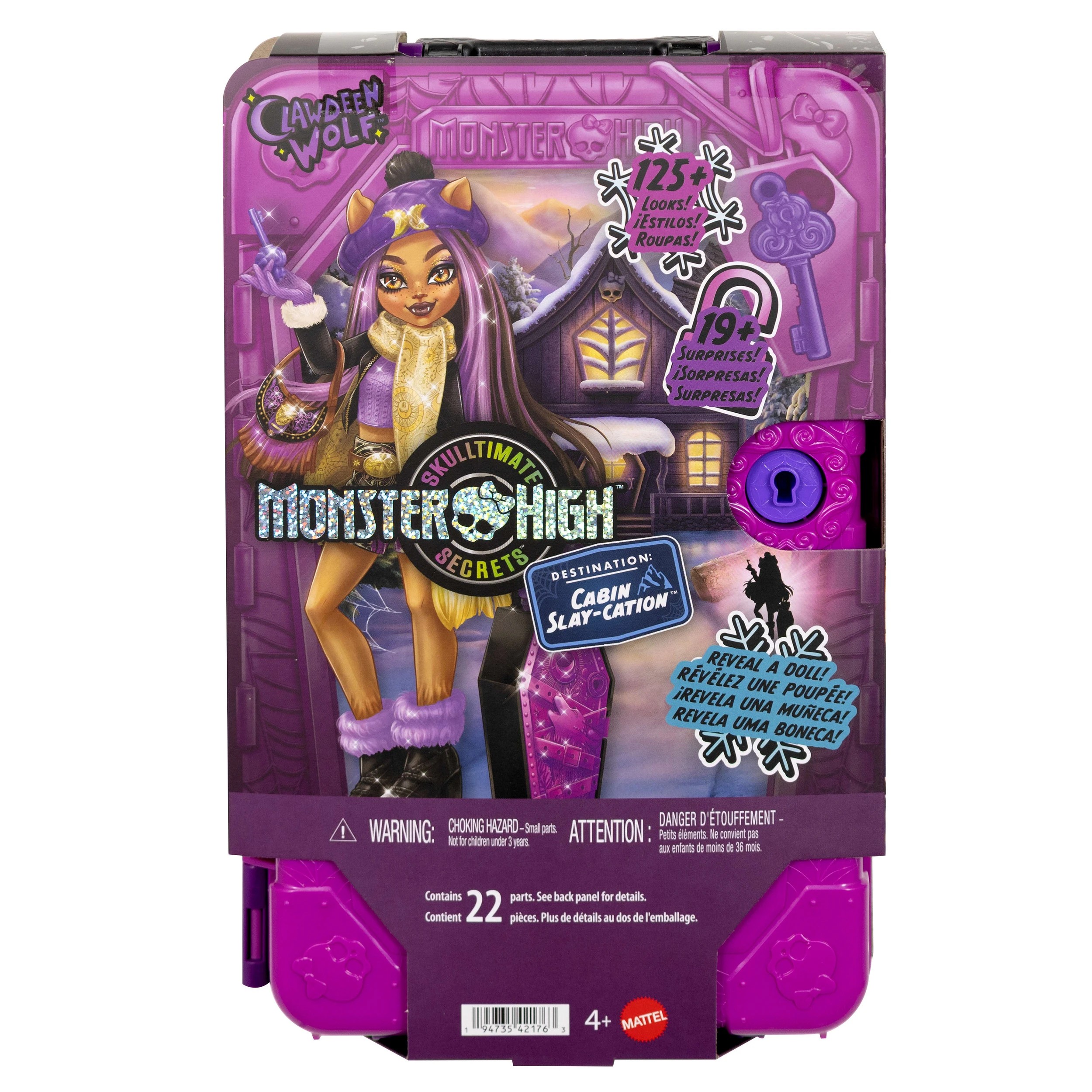 3 22 Piece ​Monster High Skulltimate Secrets Clawdeen Wolf Doll and Accessories Set, 3 of 7