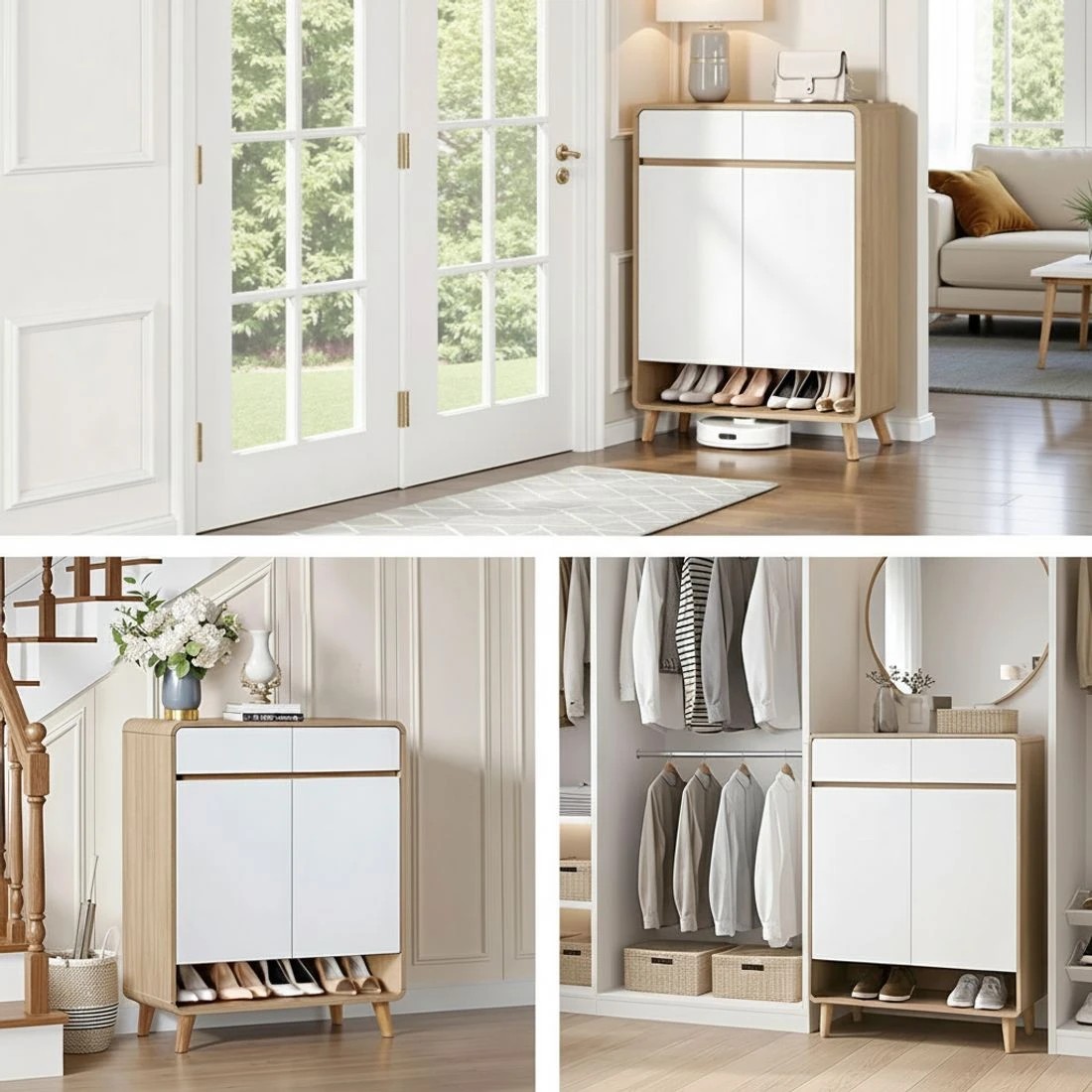 6 Artiss Shoe Rack Cabinet 20 Pairs Storage Cupboard - Multi, 6 of 6