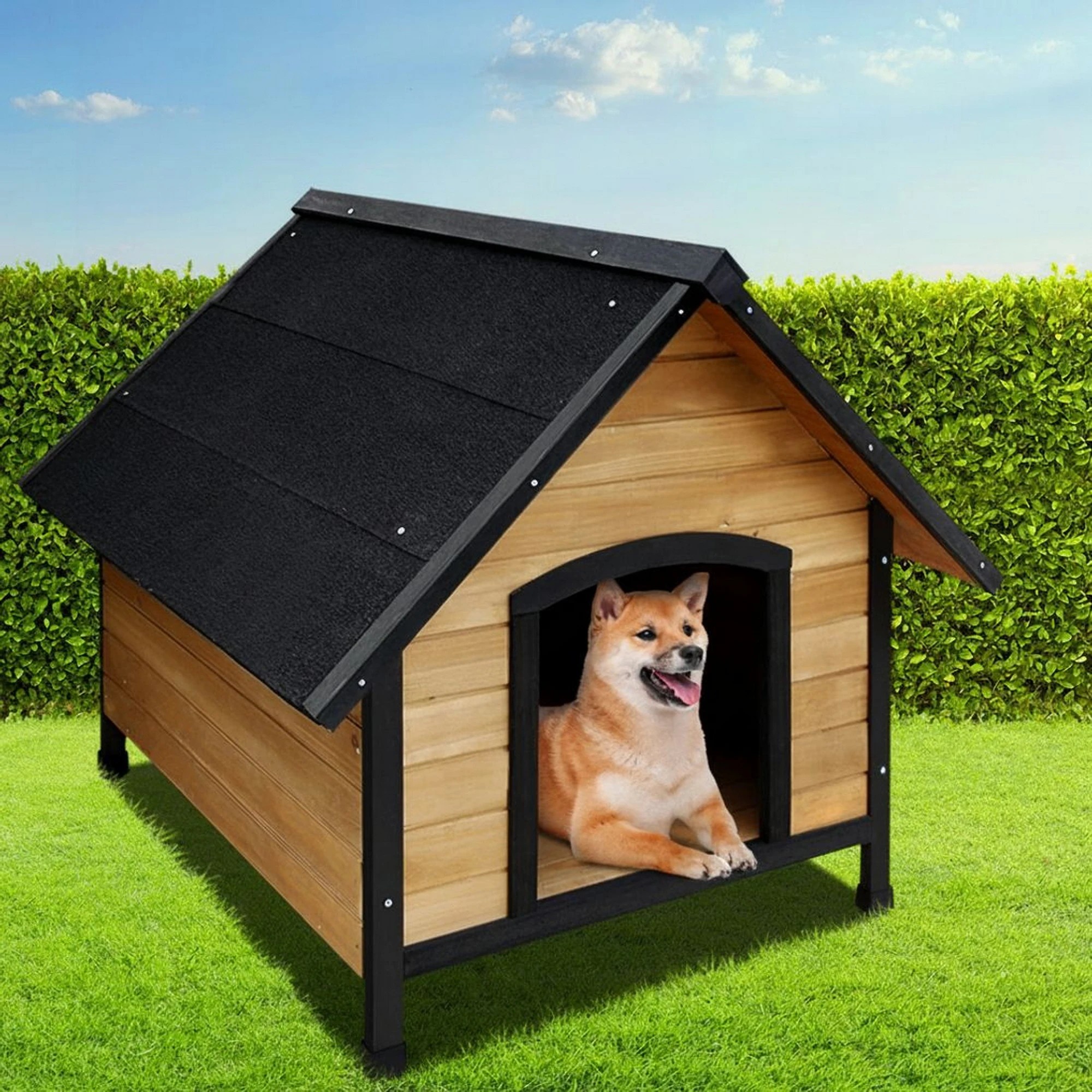 2 i.Pet Dog Kennel Outdoor House Pet Puppy House XL Crate Cabin Waterproof - Multi, 2 of 7