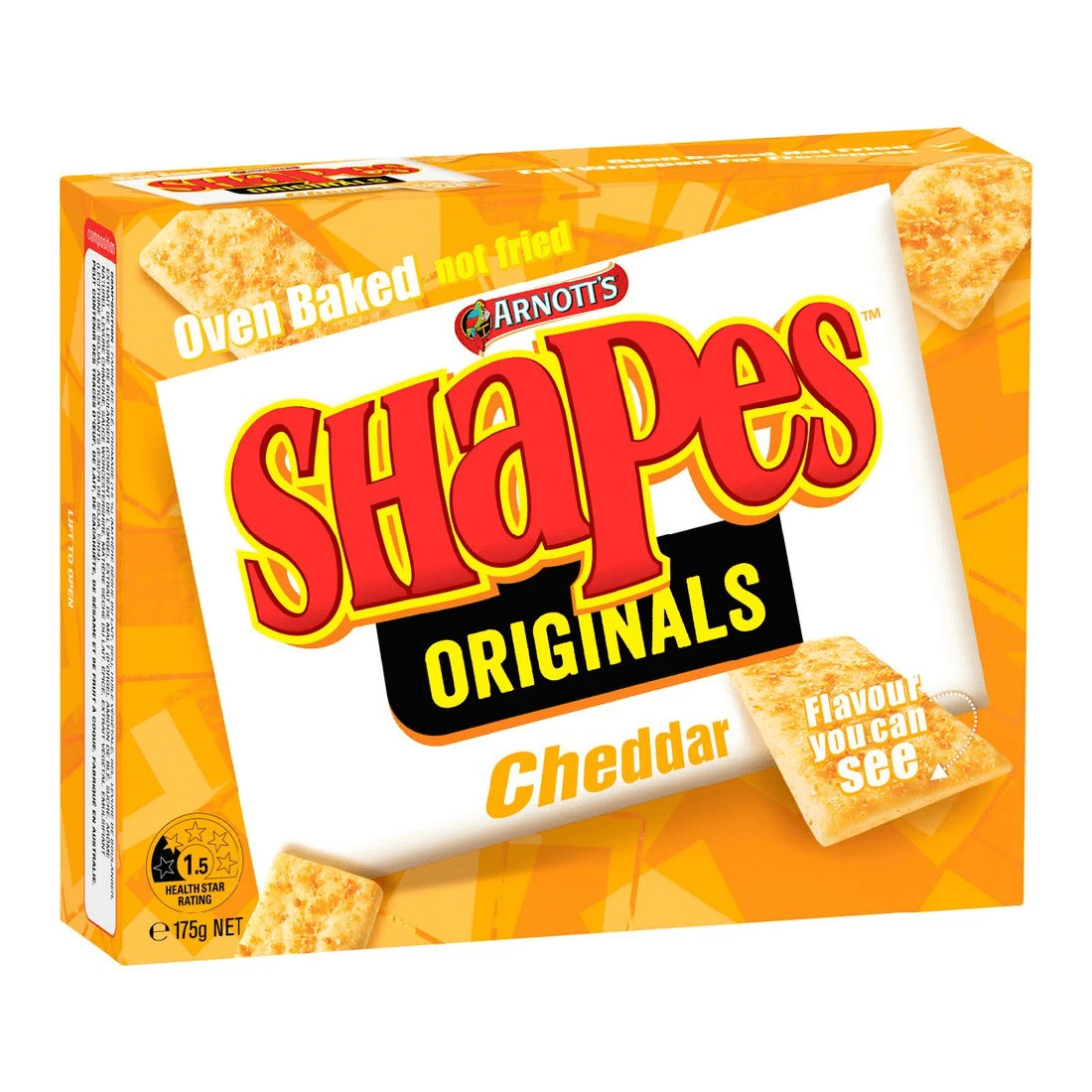 1 Arnott's Shapes Cheddar 175g, 1 of 4