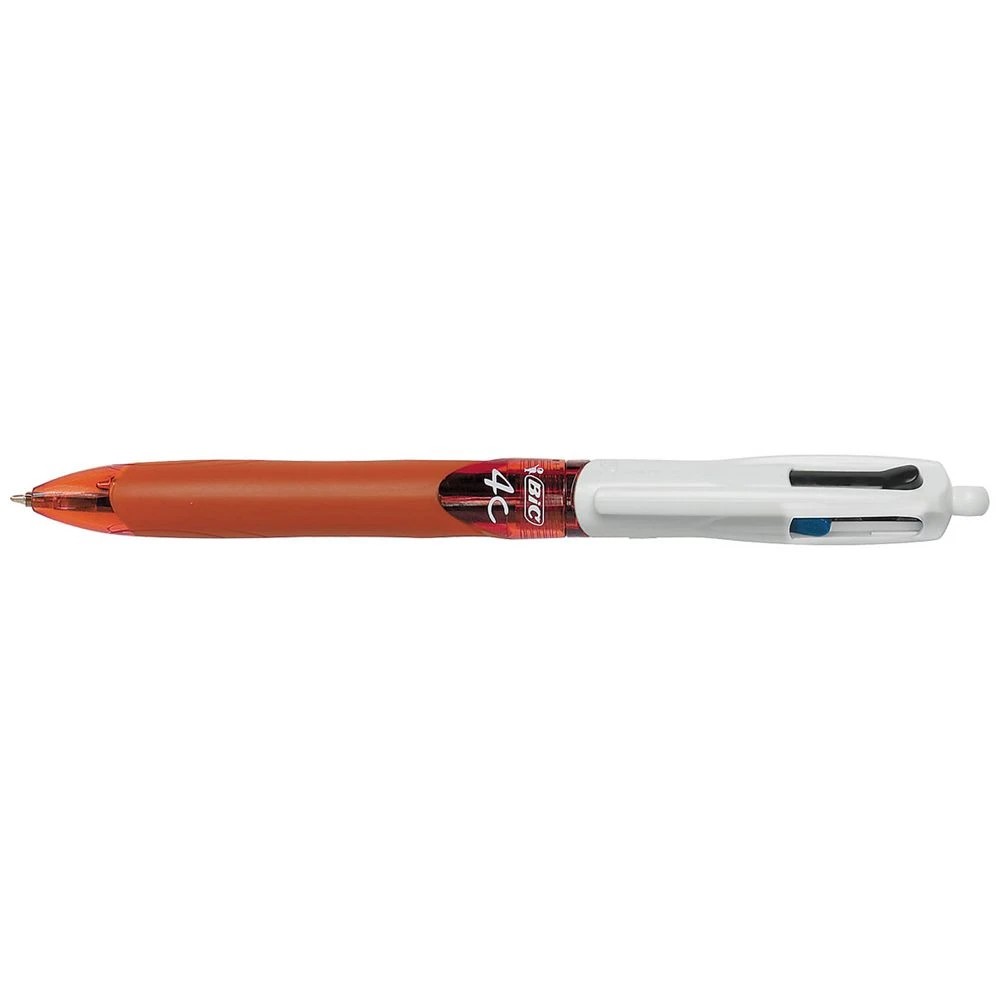1 BIC 4 Colour Grip Retractable Ballpoint Pen 0.7mm, 1 of 6