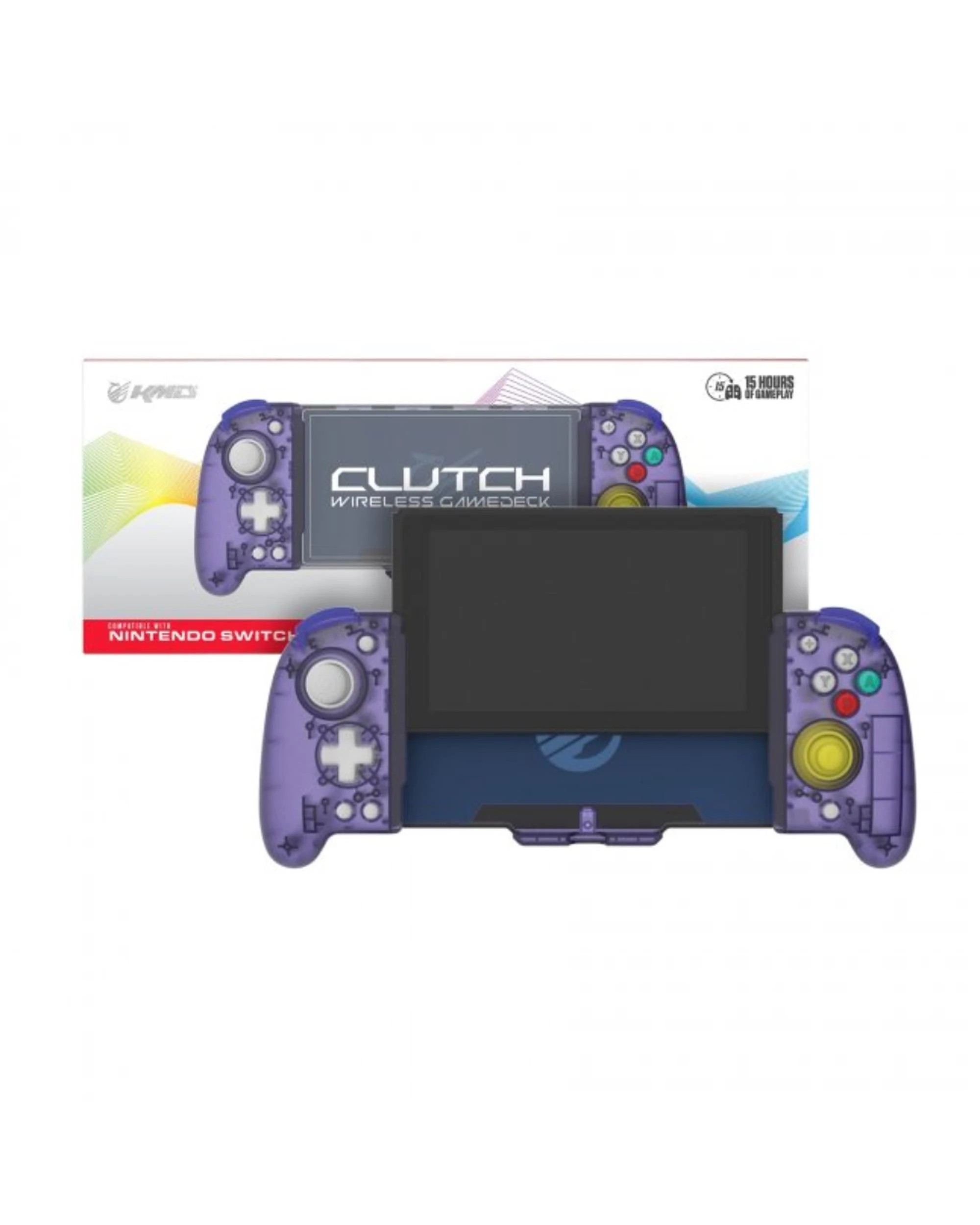 3 KMD Gamecube Purple Switch Clutch Wireless Handheld Joypad Controller - Purple, 3 of 4