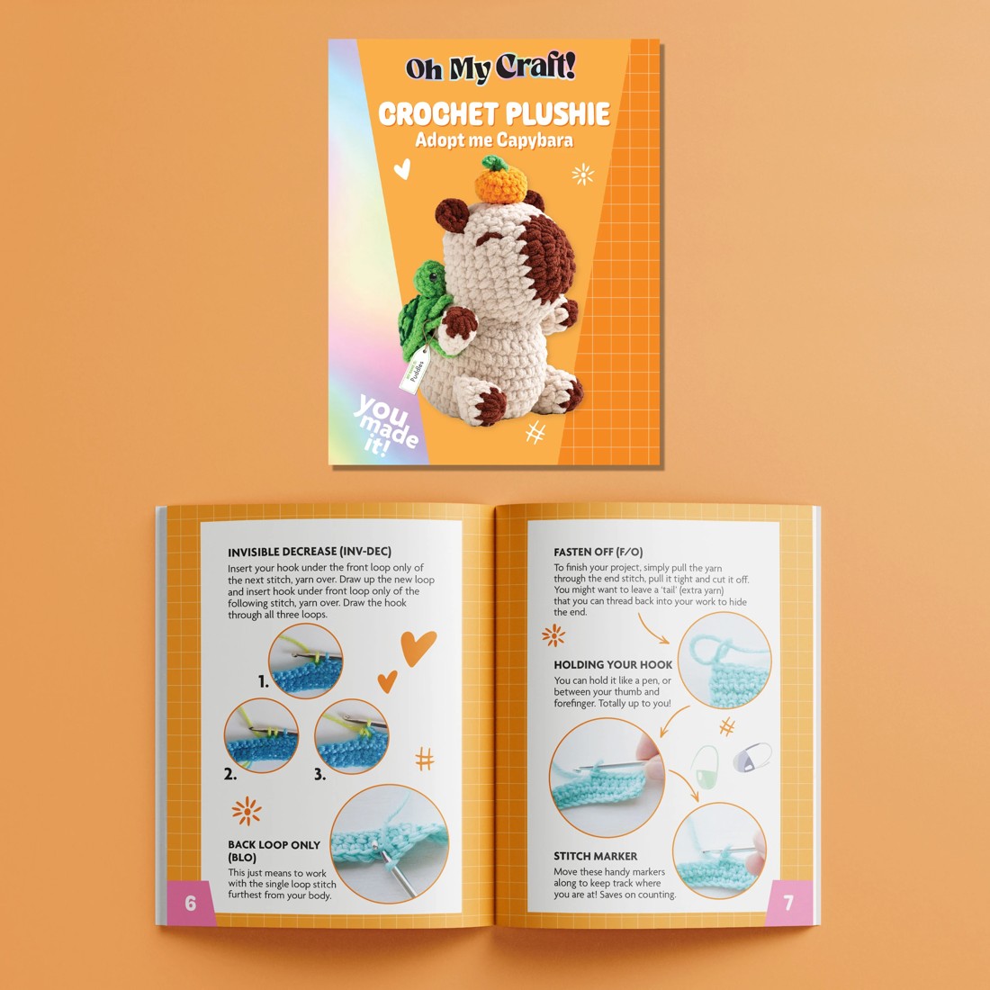 4 Oh My Craft! Crochet Plushie Adopt Me Capybara, 4 of 5