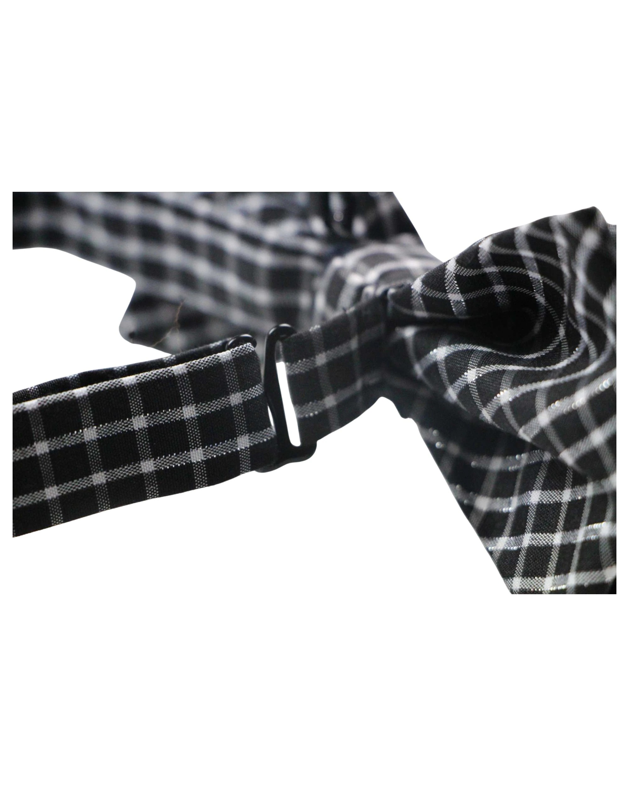 2 Zasel Mens Black & White Patterned Cotton Bow Tie - Multi, 2 of 5