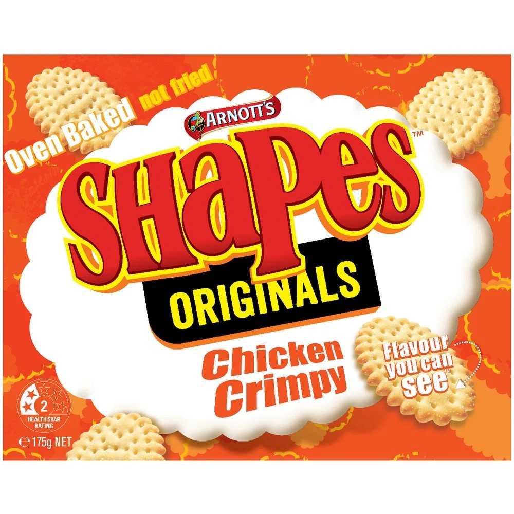 2 Arnott's Shapes Chicken Crimpy 175g, 2 of 4