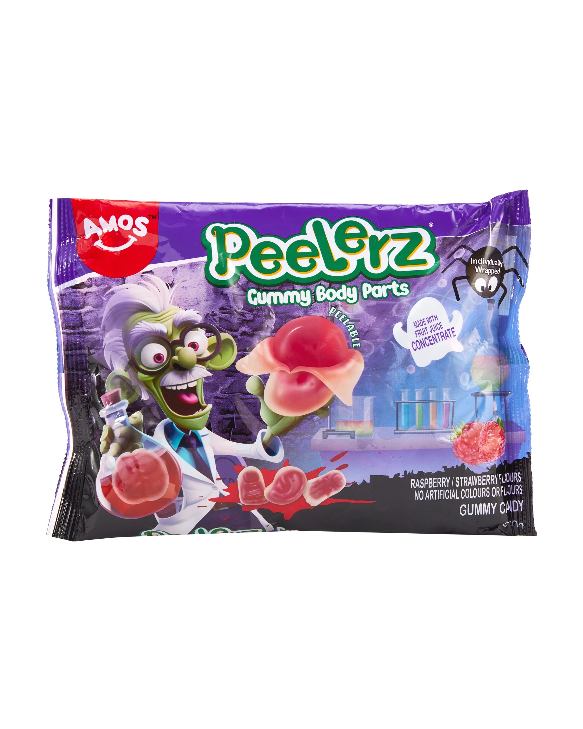1 Amos Peelerz Gummy Body Parts Peelable Candy 350g, 1 of 3