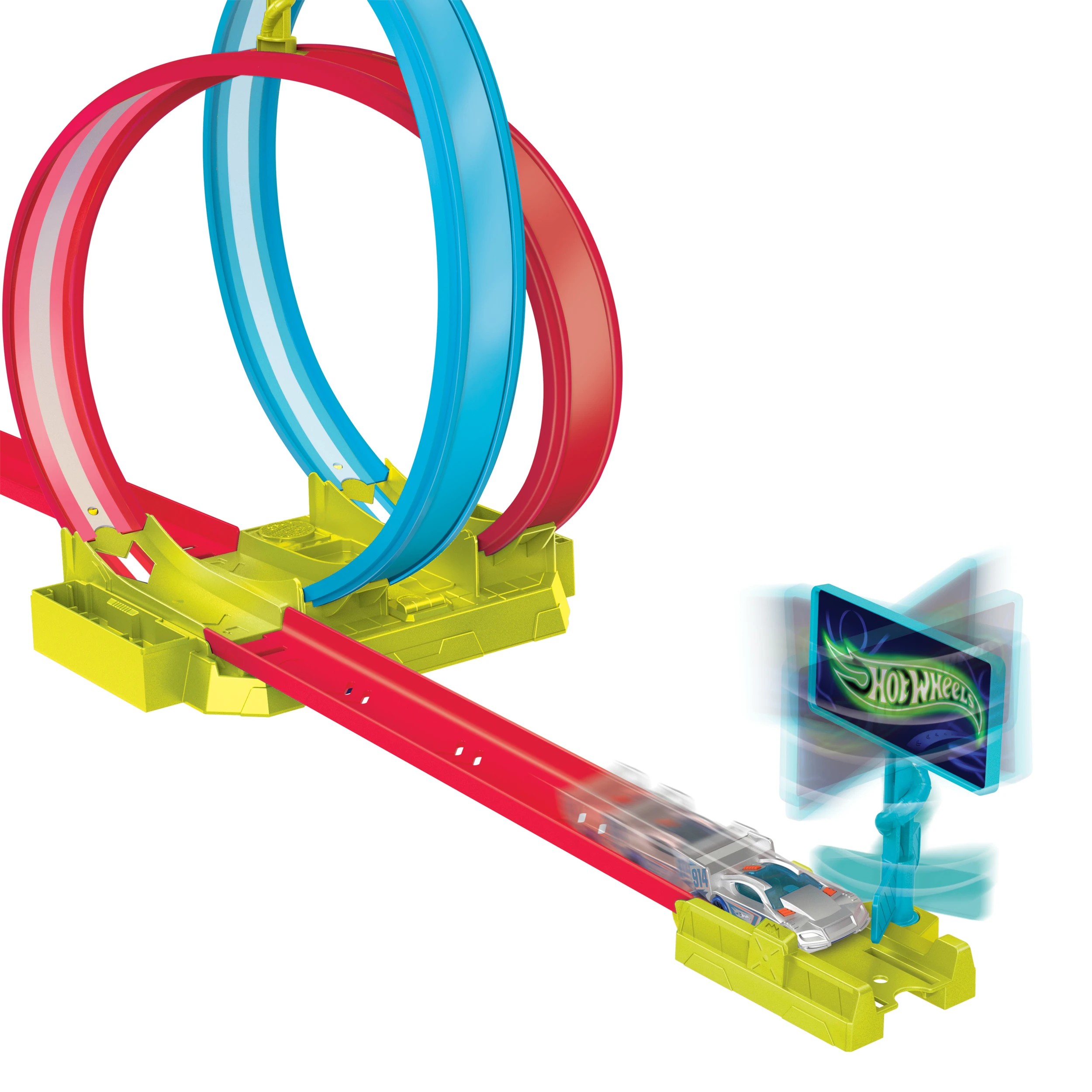 Hot Wheels Neon Speeders Laser Stunt Slamway Track Set - Kmart