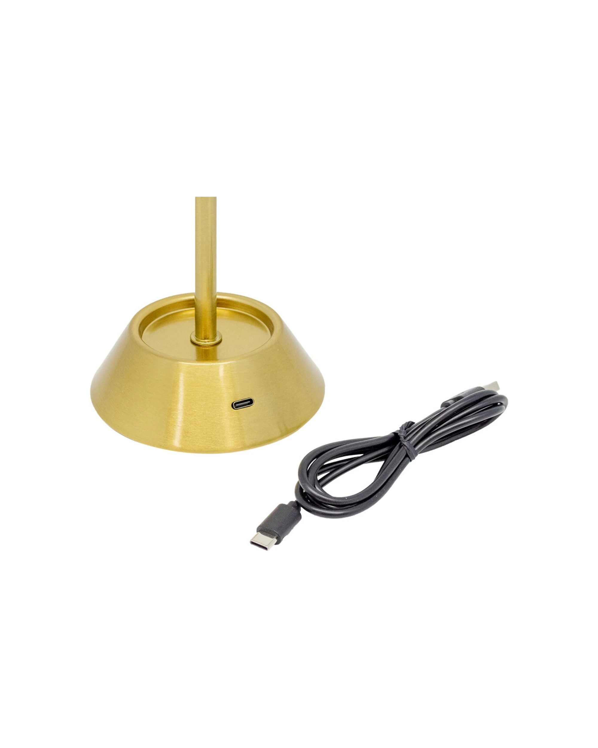 5 Boyle Rechargeable LED Table Lamp Fluted Glass Shade Adjustable Lighting - Bronze, 5 of 8
