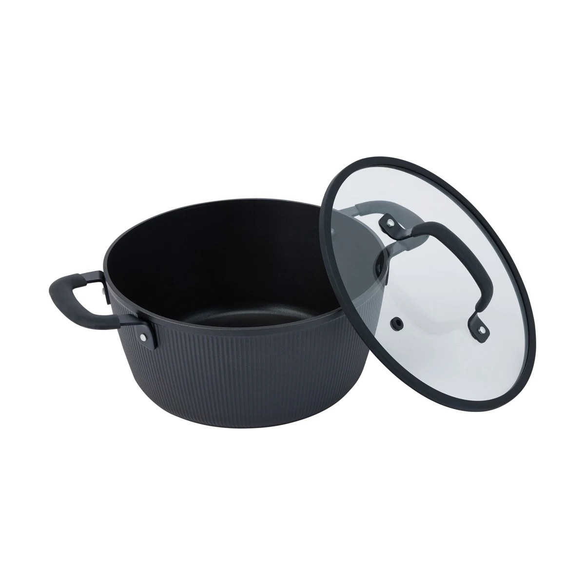 2 24cm Linear Non-Stick Casserole, 2 of 6