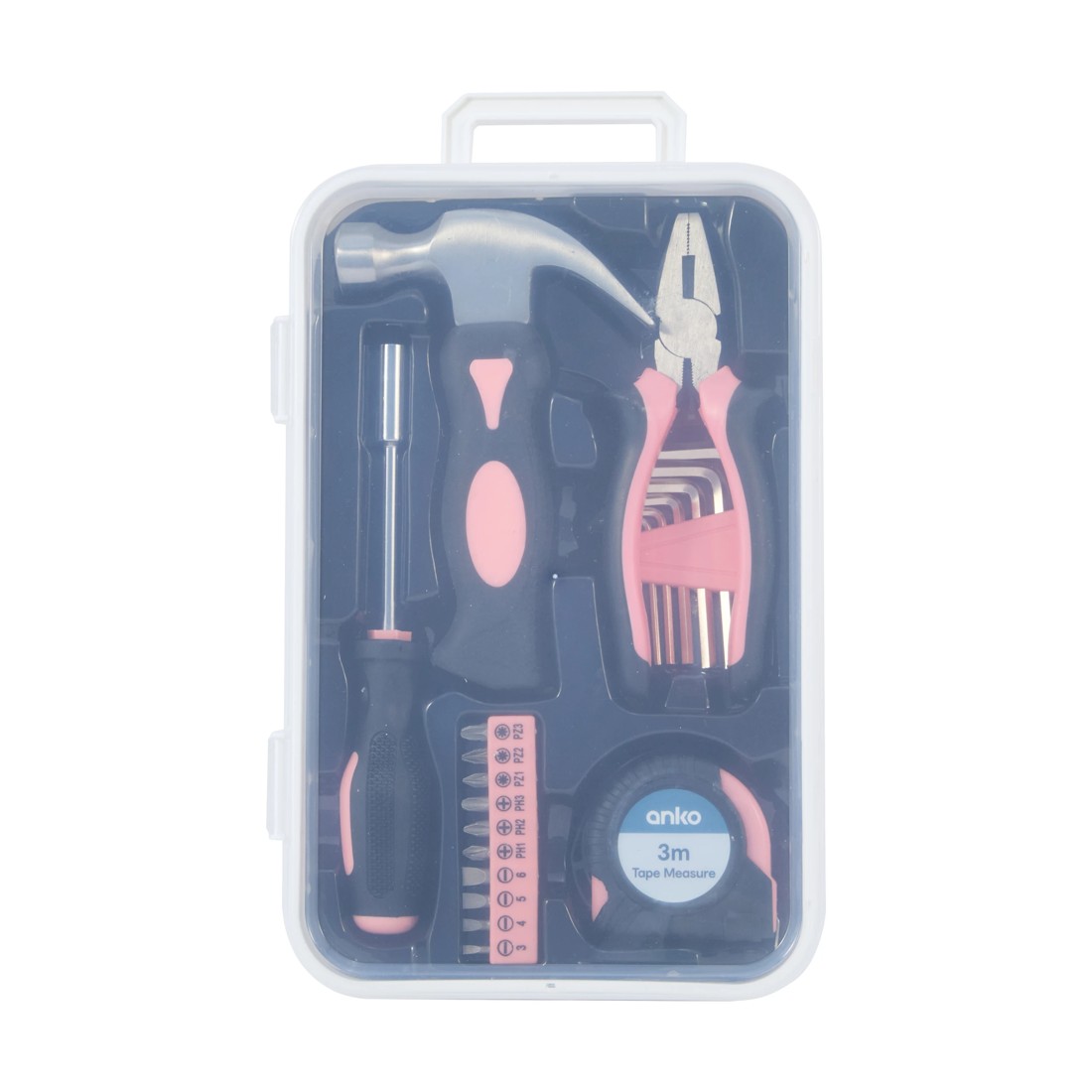2 22 Piece Tool Set - Black and Pink, 2 of 6