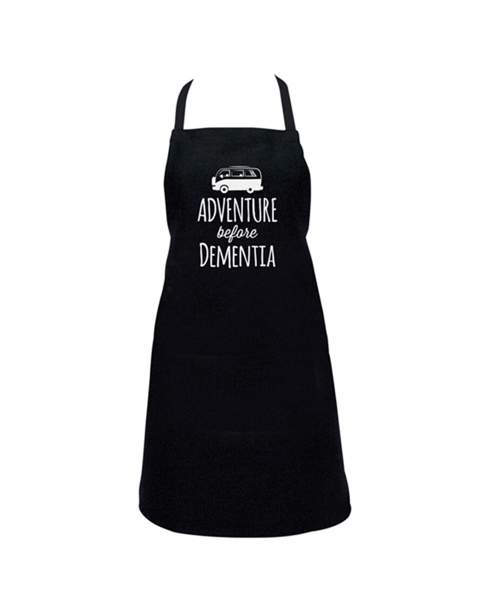 1 Annabel Trends Screen Print Apron Adventure B4 Dementia 60x80cm - Black, 1 of 1