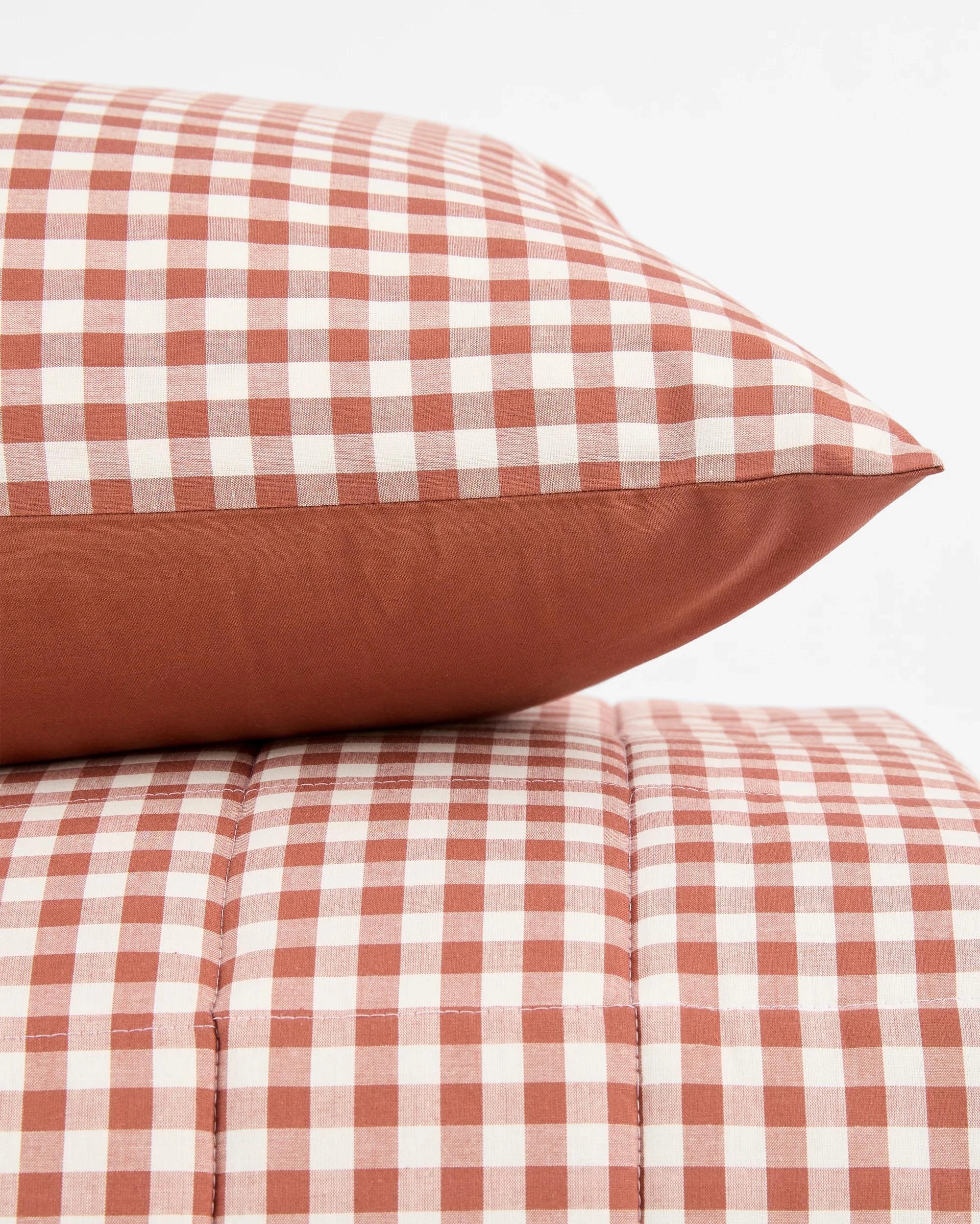 8 Target Parker Gingham Comforter Set - Single/King Single Bed - Brown, 8 of 9