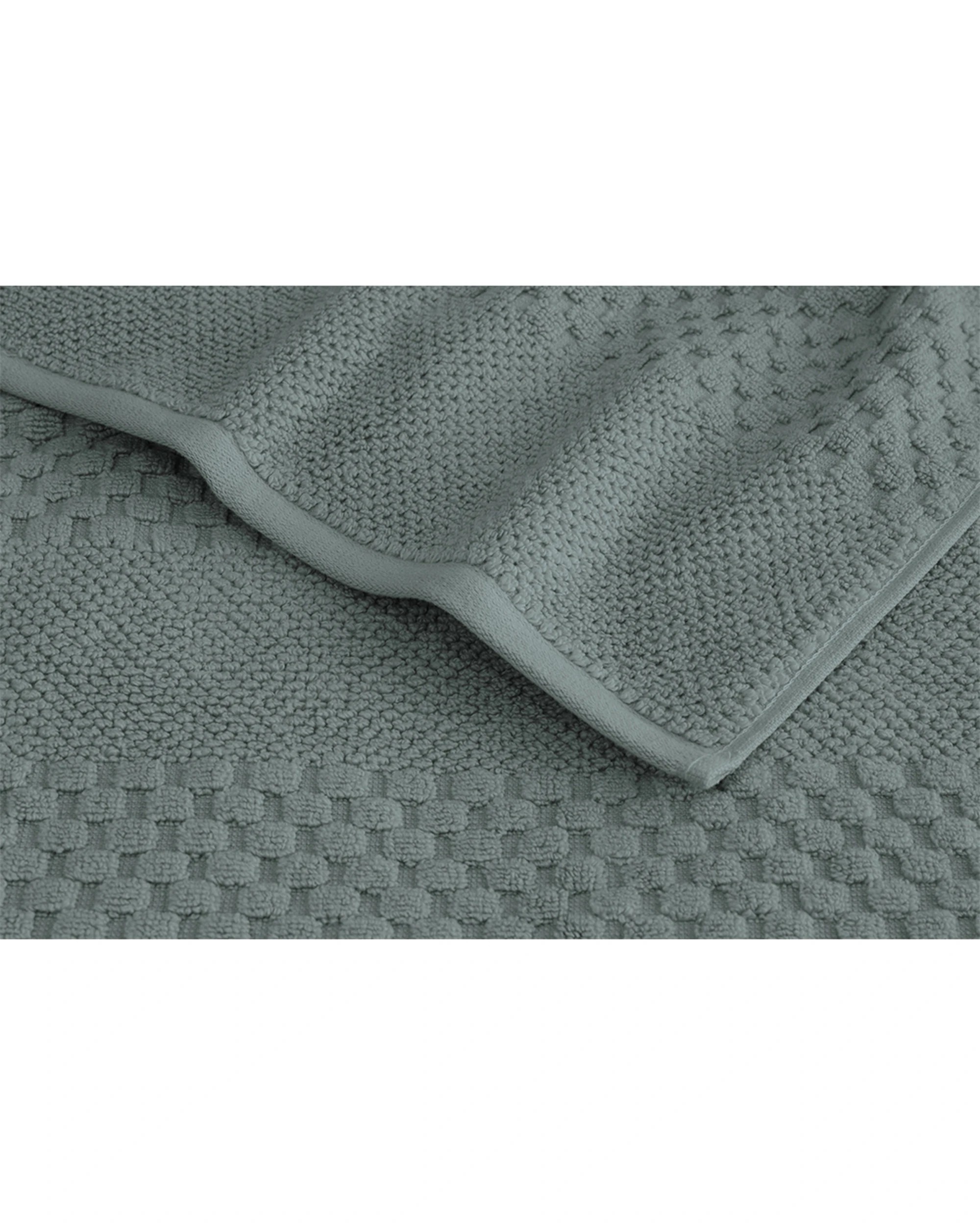 2 Algodon 100% Cotton Bathroom Hand Towel 40x70cm - Green, 2 of 3