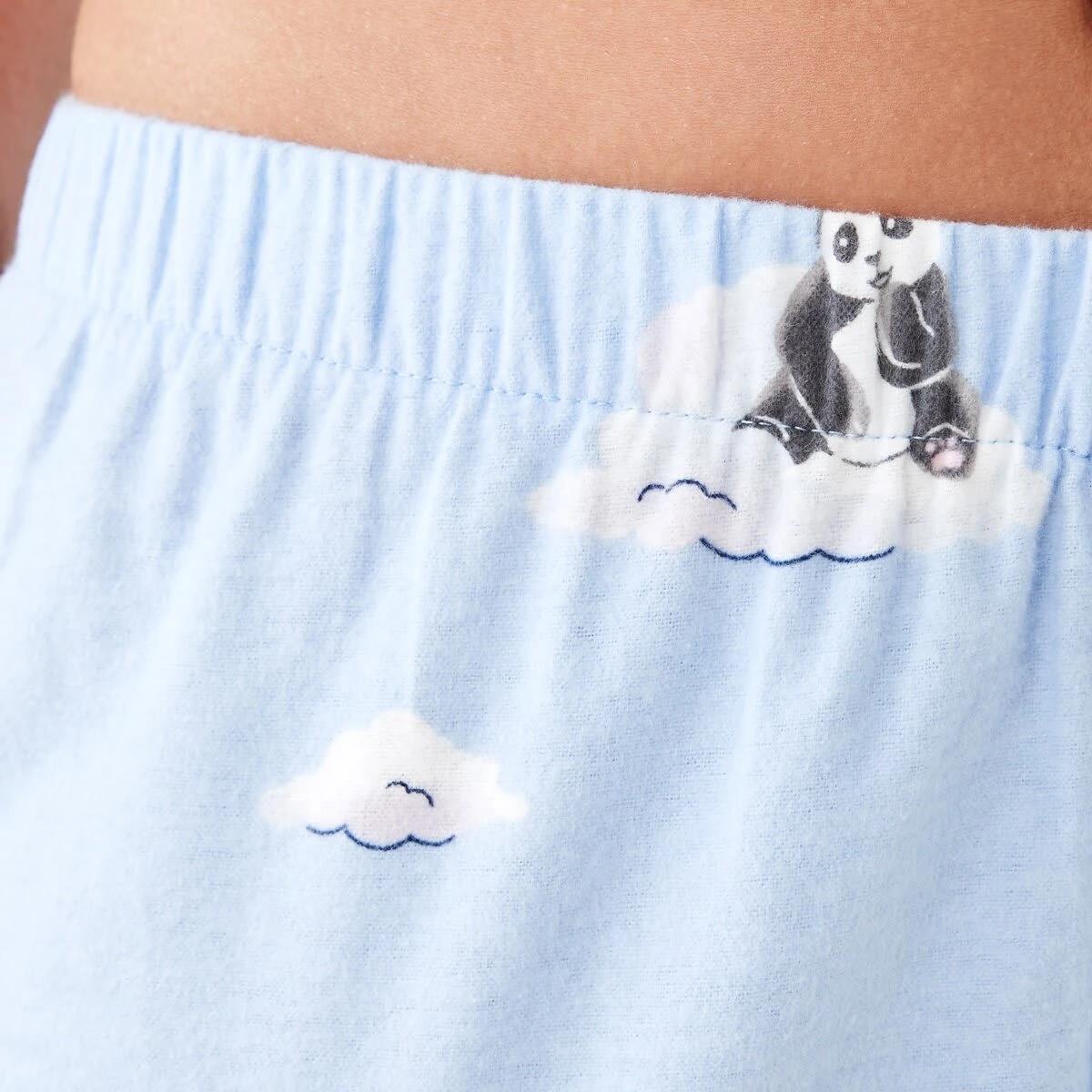 4 Printed Flannel Pants Panda, 4 of 5