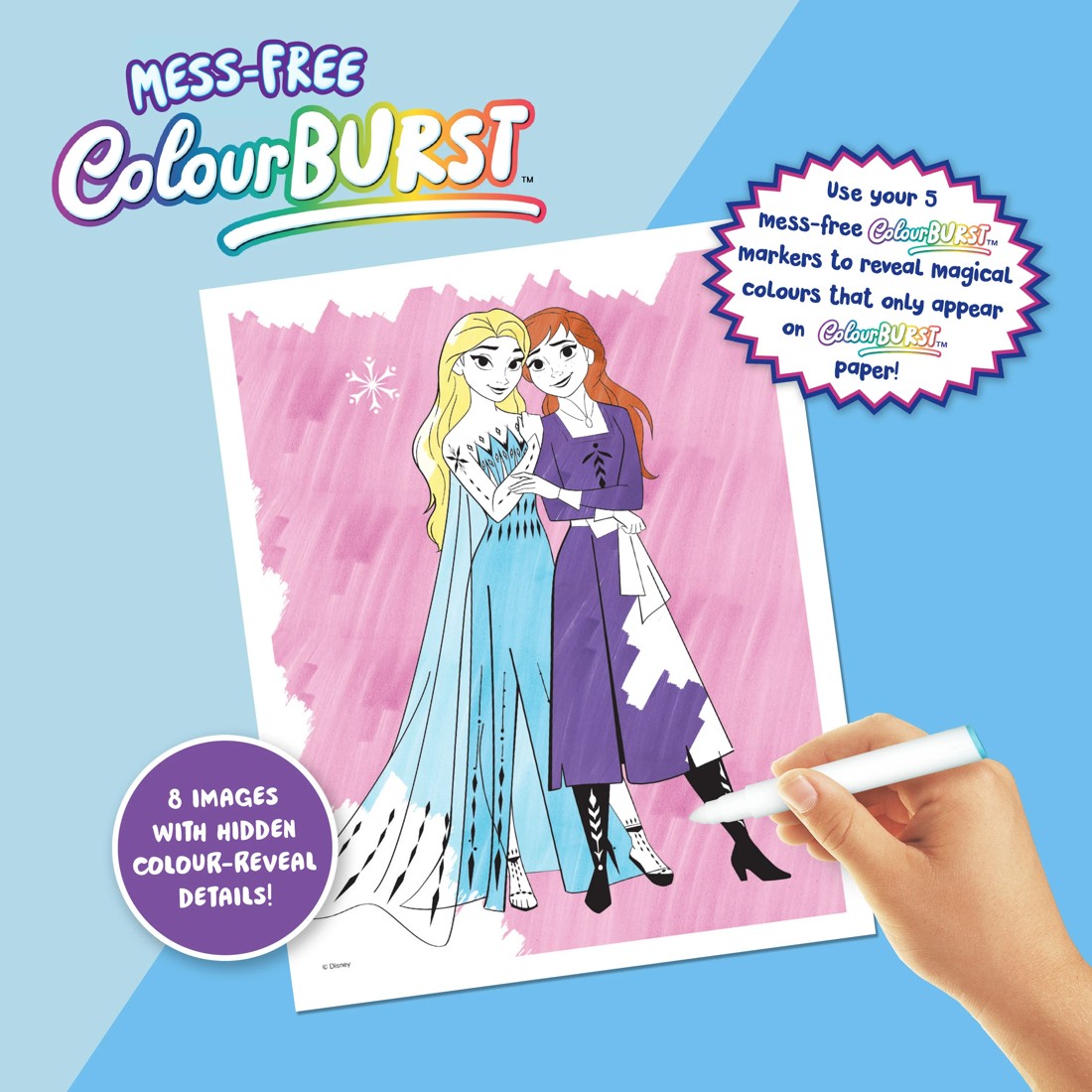 6 INKredibles Disney Frozen Mess-Free ColourBurst Activity Kit - Book, 6 of 6
