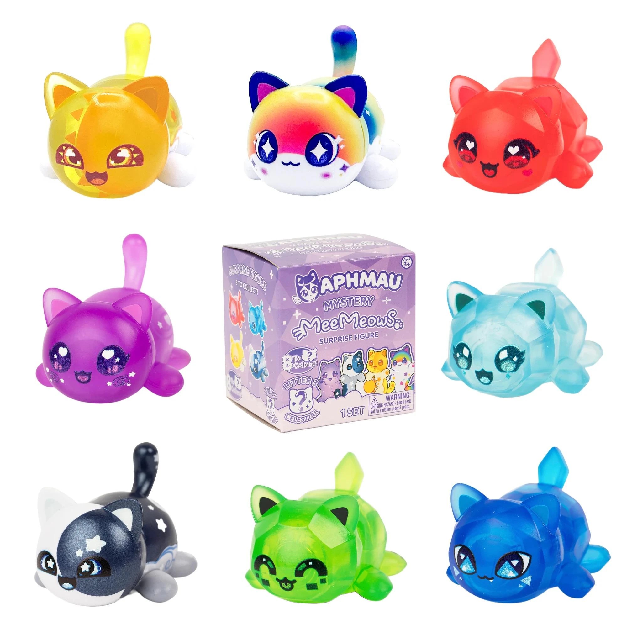 3 Aphmau Mystery Meemeows Surprise Figure - Assorted* - Multi, 3 of 10