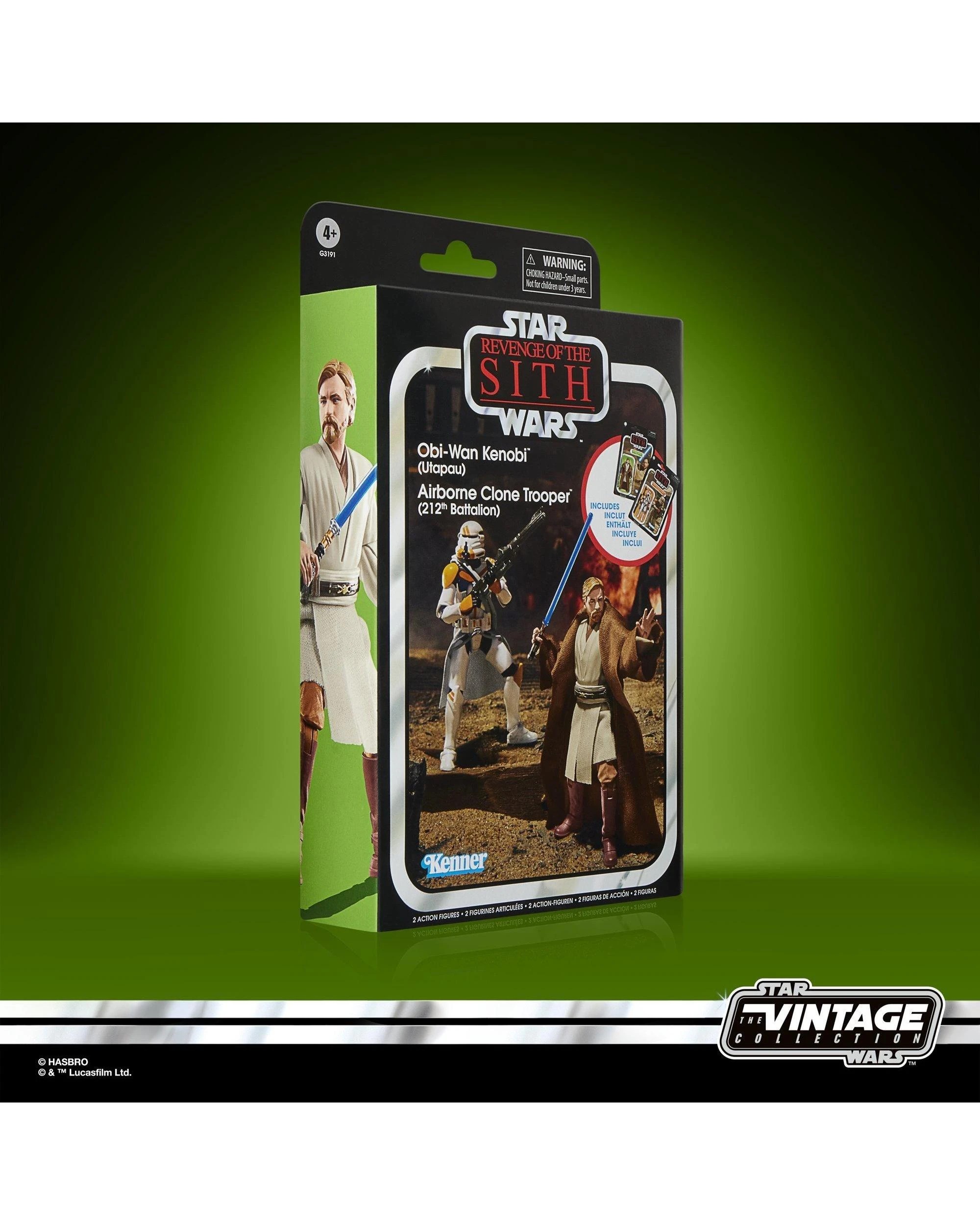7 Star Wars: The Vintage Collection Obi-Wan Kenobi & Airborne Clone Trooper Action Figure 2 Pack, 7 of 10