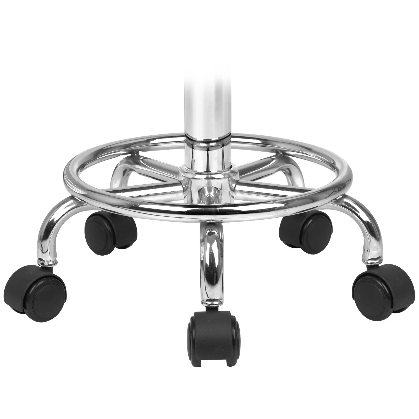 4 Alfordson 2x Salon Stool Backrest Swivel Barber Hair Dress Chair Riley - Black, 4 of 10