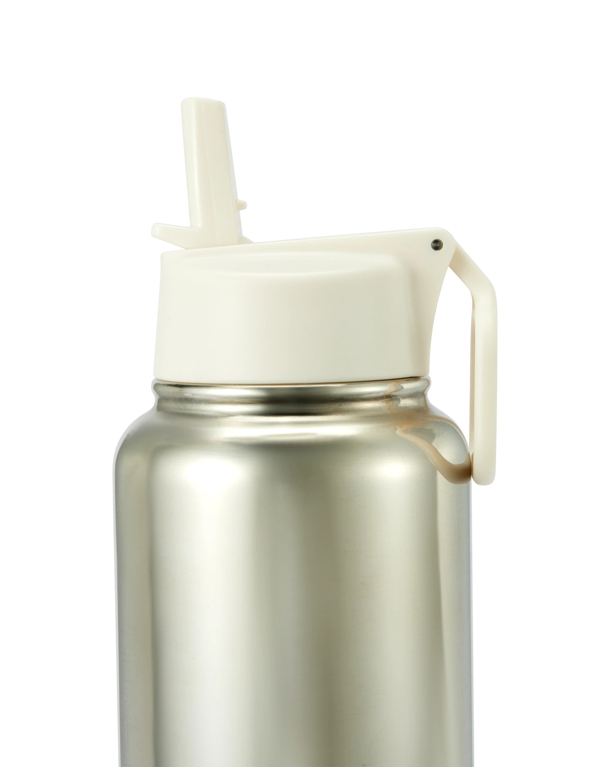 2 960ml Chrome Double Wall Insulated Cylinder Drink Bottle, 2 of 5