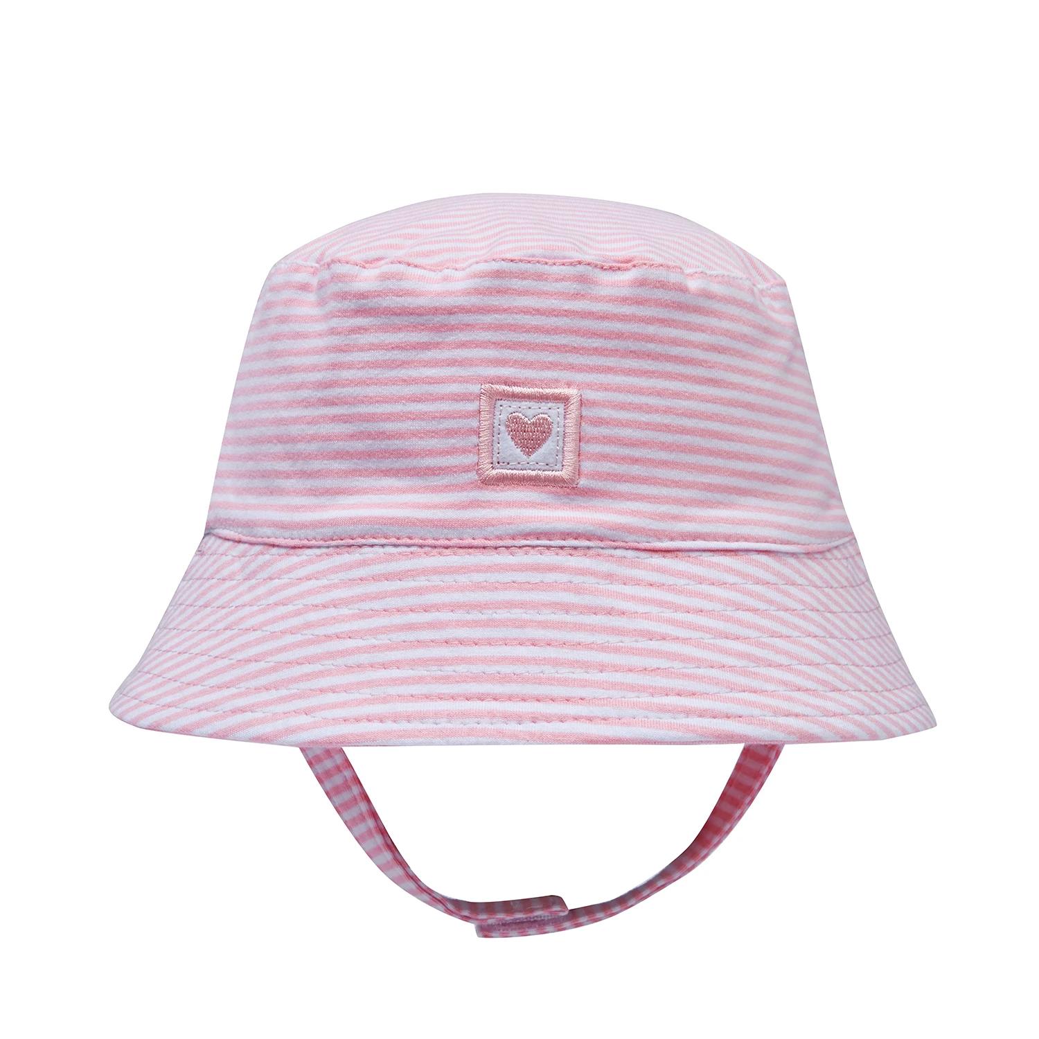 2 Snugtime Stipe Jersey Bucket Hat, Pinkstripe Xsmall PINK, 2 of 6