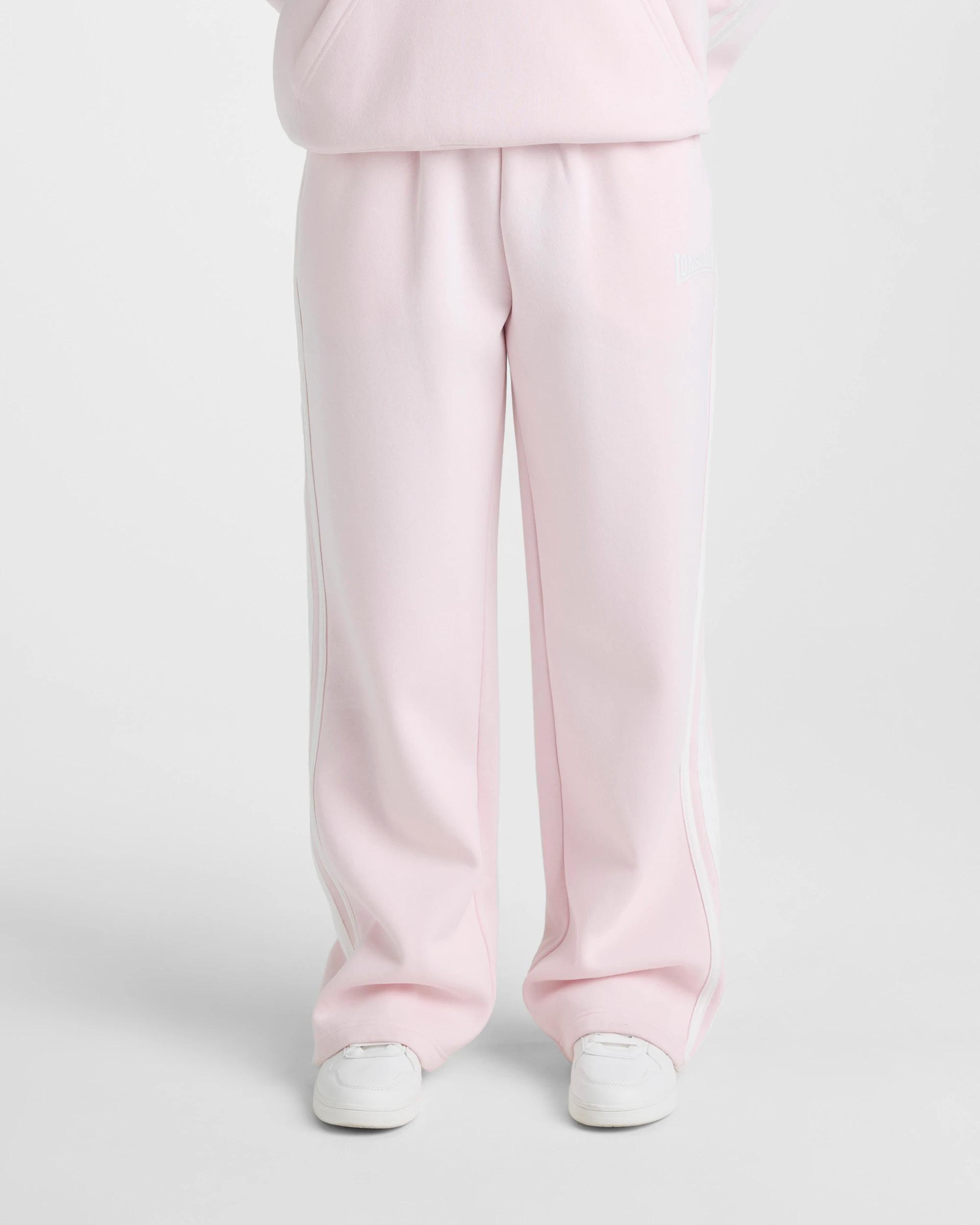 1 Lonsdale London Straight Leg Trackpants LIGHT PINK, 1 of 5