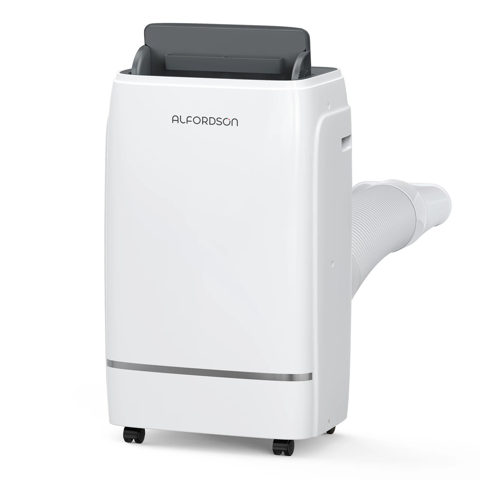 1 Alfordson Portable Air Conditioner 12000BTU Dehumidifier Fan WiFi Remote - White, 1 of 10