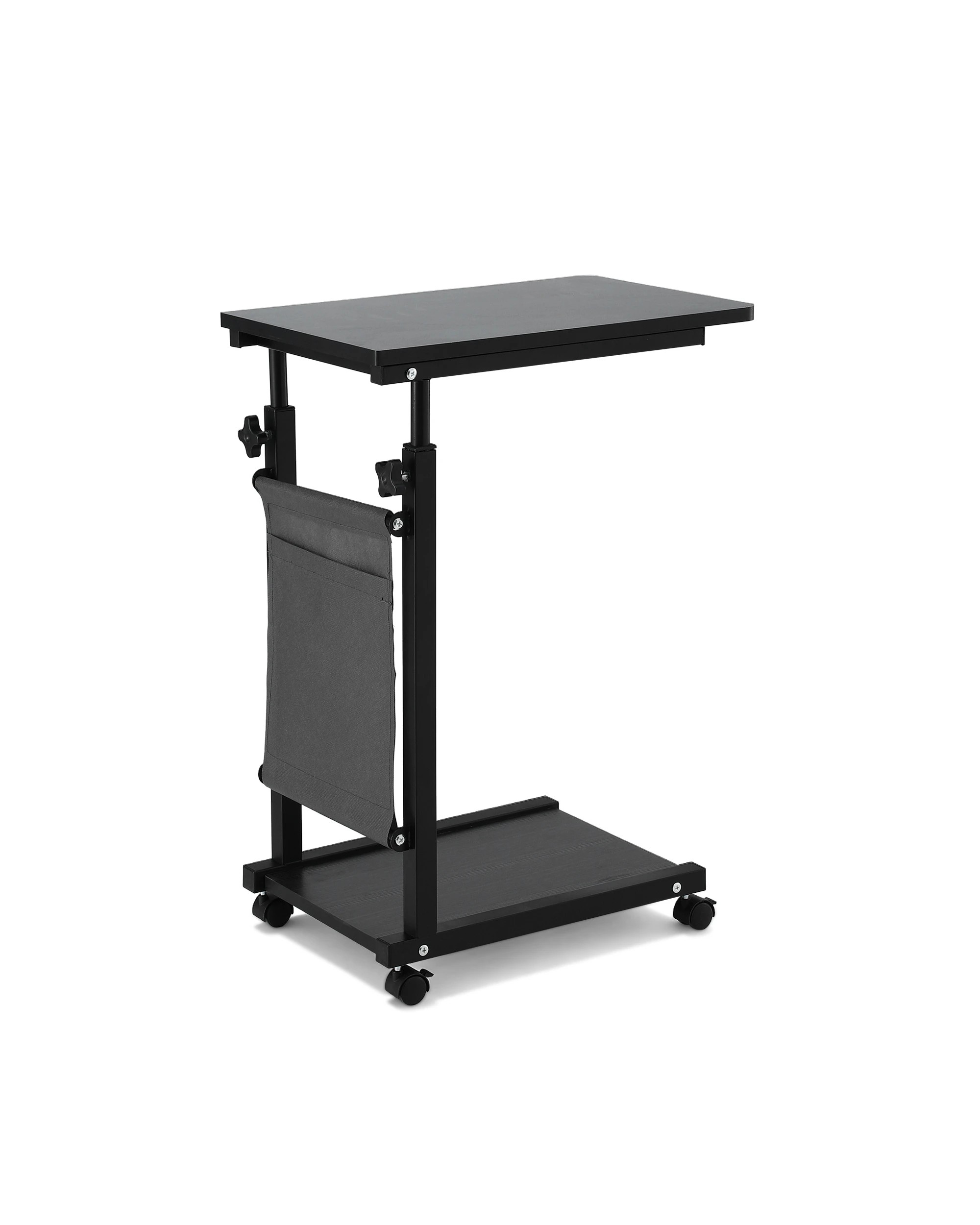 3 Artiss Laptop Desk Height Adjustable Mobile Workstation Computer Desks 48CM - Black, 3 of 7