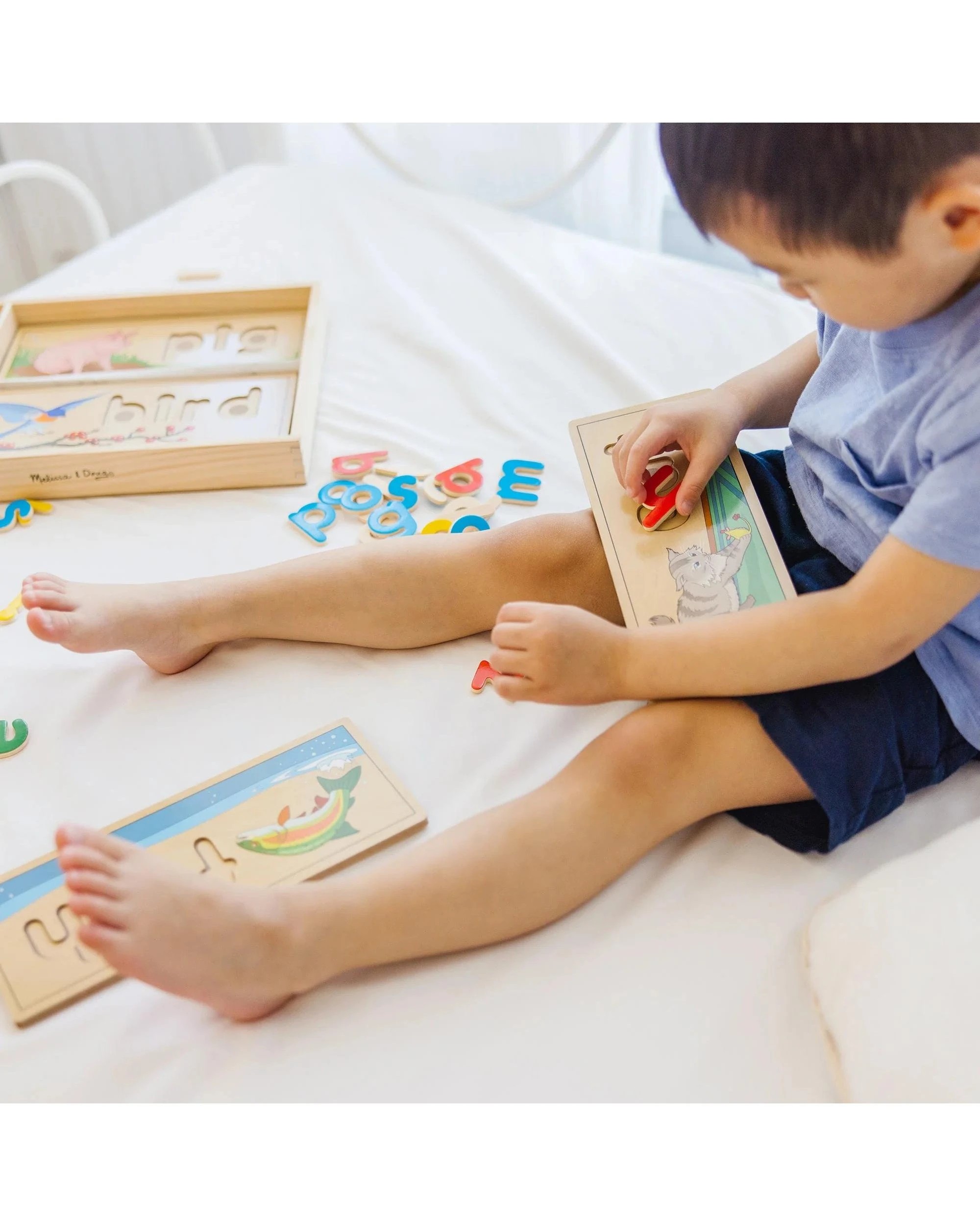 6 Melissa and Doug See and Spell Wooden Learning Toy, 6 of 6