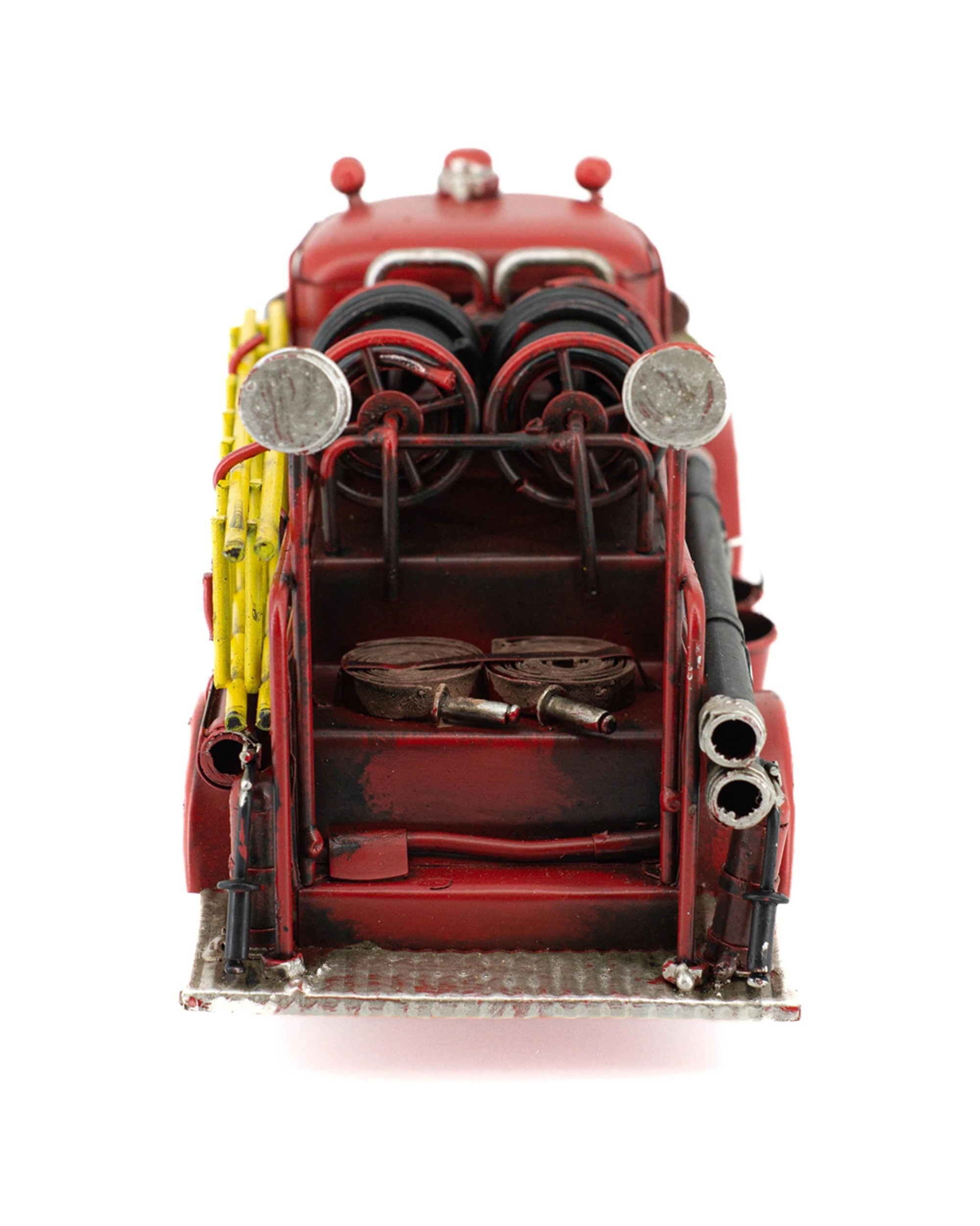 3 Boyle Metal Display Rustic Fire Truck Ornament Home Decor 31cm - Red, 3 of 4
