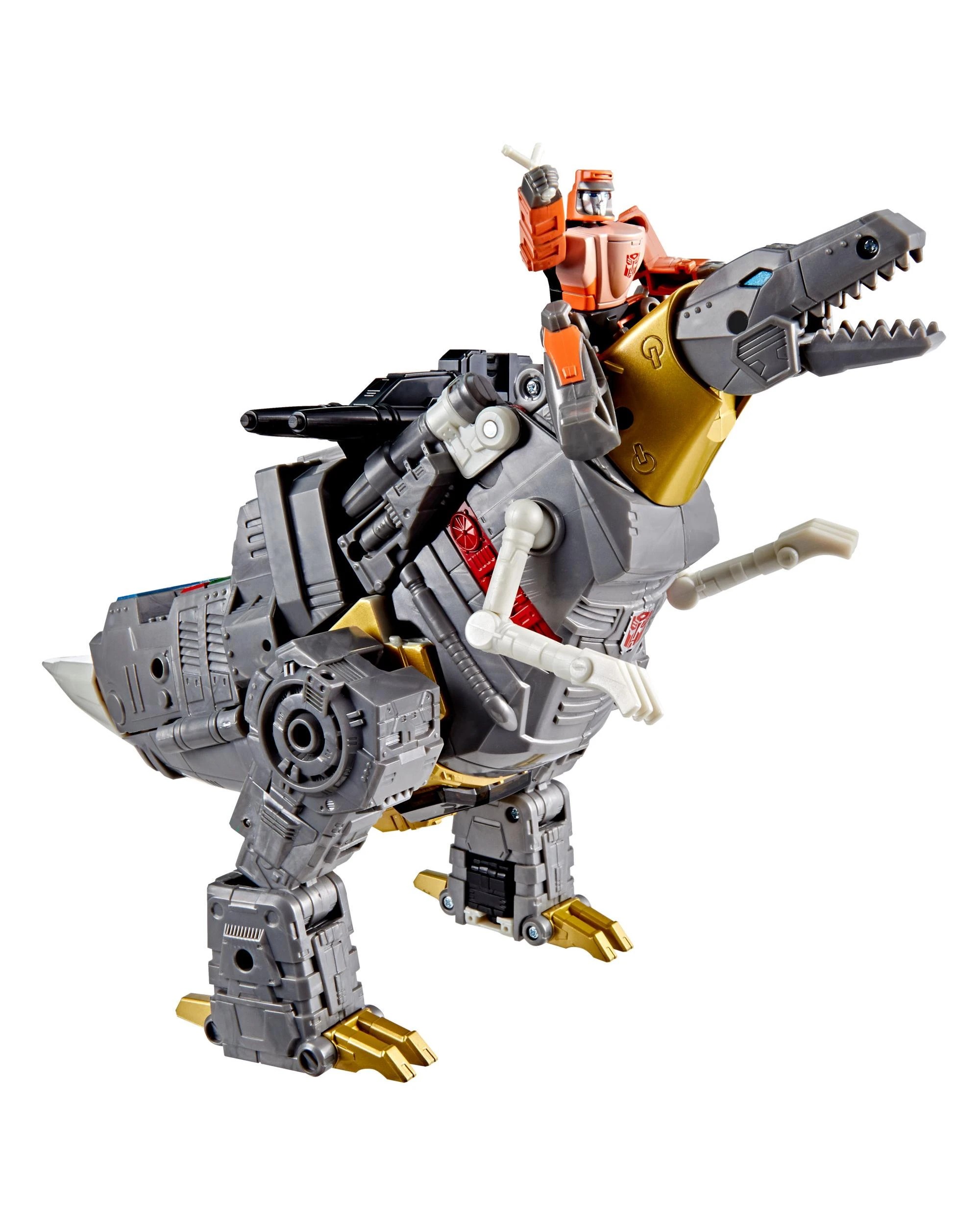 4 Transformers Studio Series Leader Class Transformers The Movie Dinobot Grimlock and Autobot Wheelie Action Figure, 4 of 5