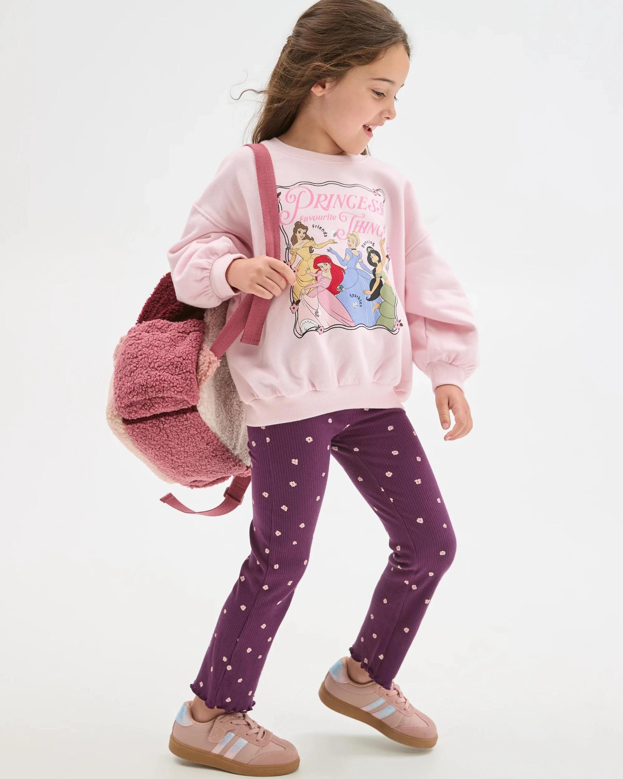 1 Disney Princess Australian Cotton Blend Jumper and Flare Pants Set PINK, 1 of 6