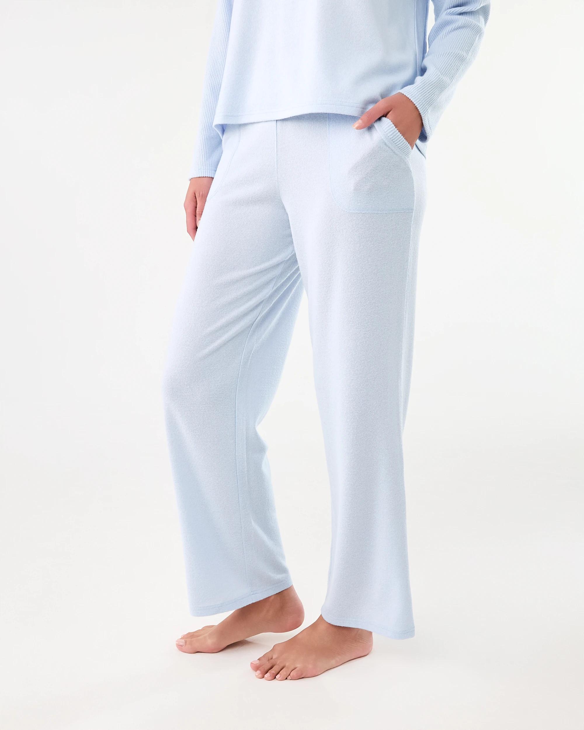 2 Super Soft Rib Trim Lounge Pants Halo Blue, 2 of 6