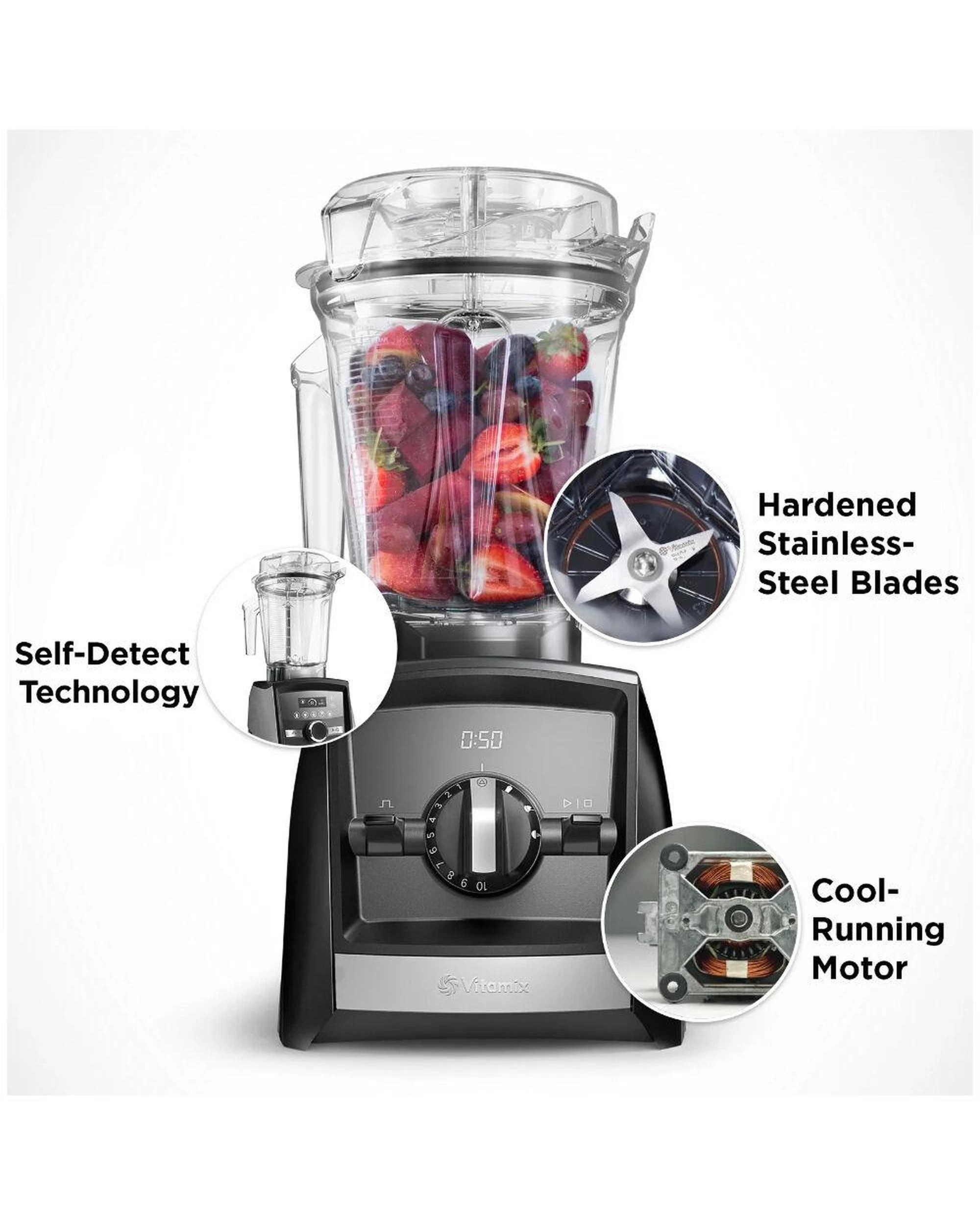 3 Vitamix Ascent 2500i Series Smart Blender Slate - Grey, 3 of 3
