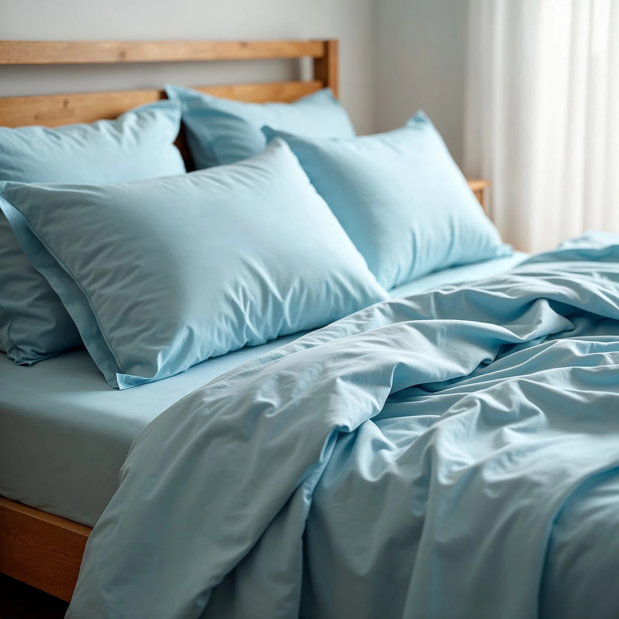 2 Royal Comfort 1200 Thread Count Sheet Set 4 Piece Ultra Soft Touch Bedding - King Bed - Blue - King Bed - Blue, 2 of 4