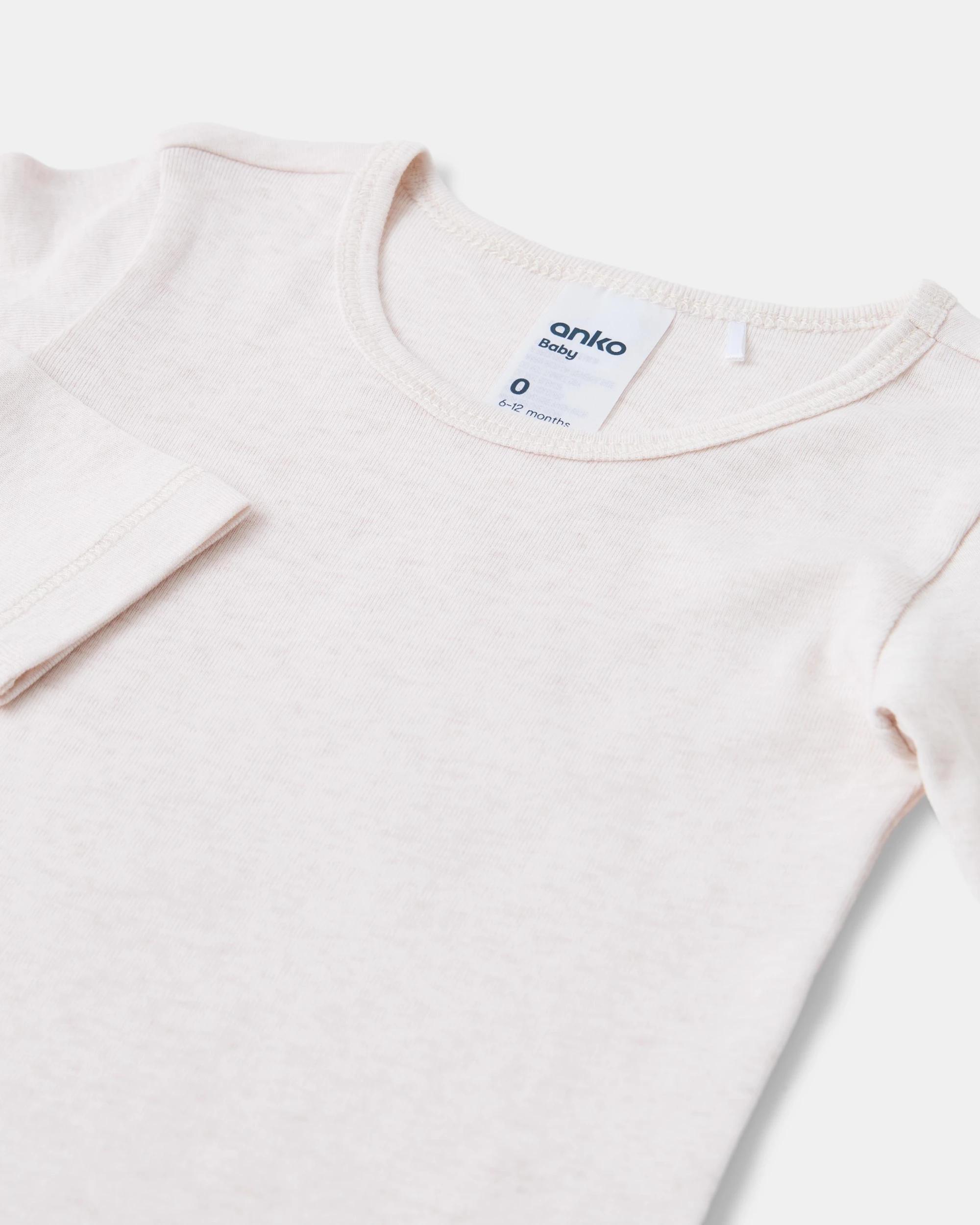 6 2 Pack Long Sleeve Bodysuits Pnk Pck, 6 of 6