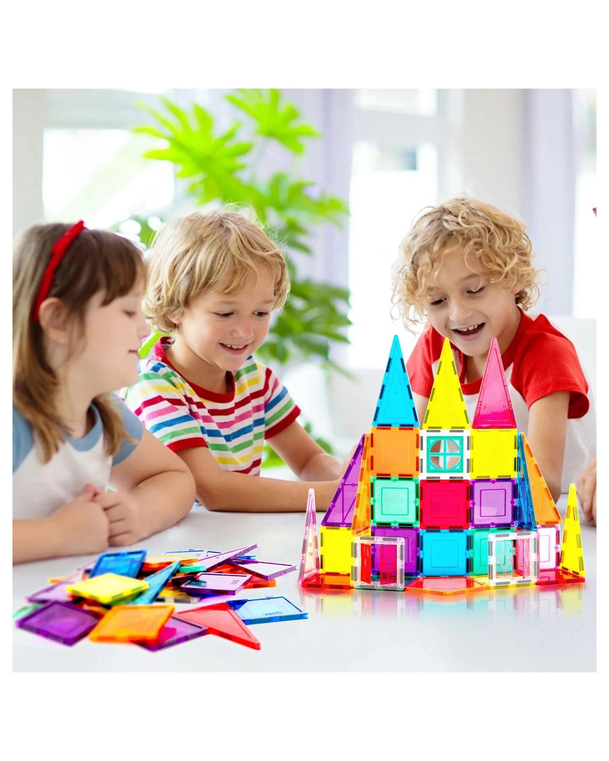 3 PicassoTiles Magnetic Tile Rocket Ship Building Set 36 Pieces, 3 of 9
