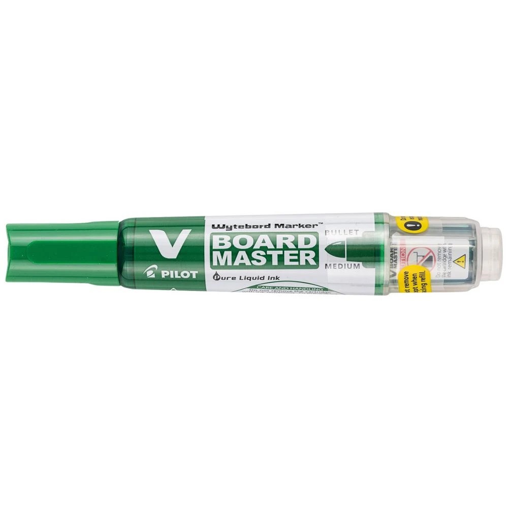 1 PILOT VBoard Master Whiteboard Marker Bullet Green, 1 of 6