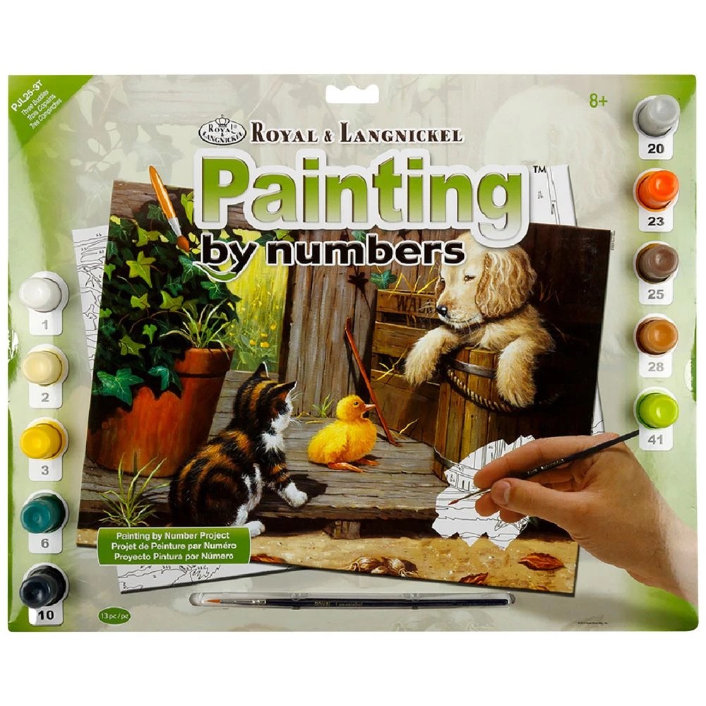 1 Royal & Langnickel Paint By Numbers Senior Three Buddies, 1 of 1