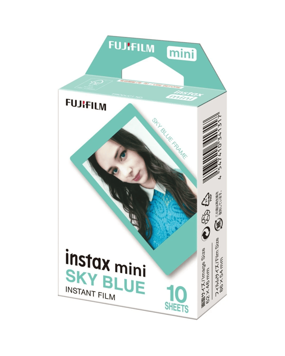 10 Pack Fujifilm Instax Mini Instant Film - Sky Blue