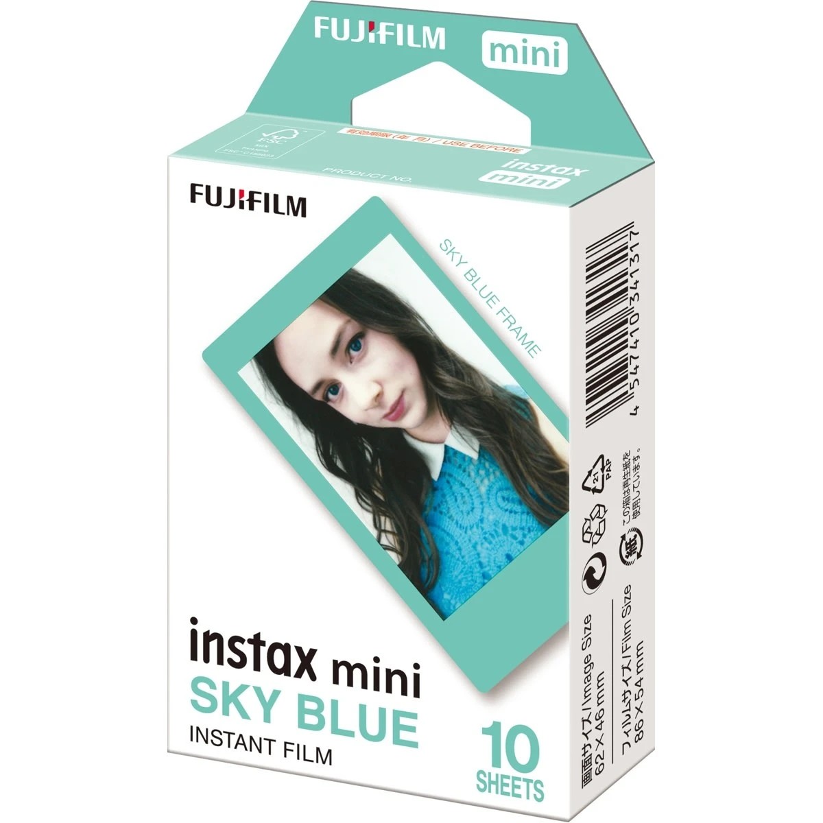 1 10 Pack Fujifilm Instax Mini Instant Film - Sky Blue, 1 of 3