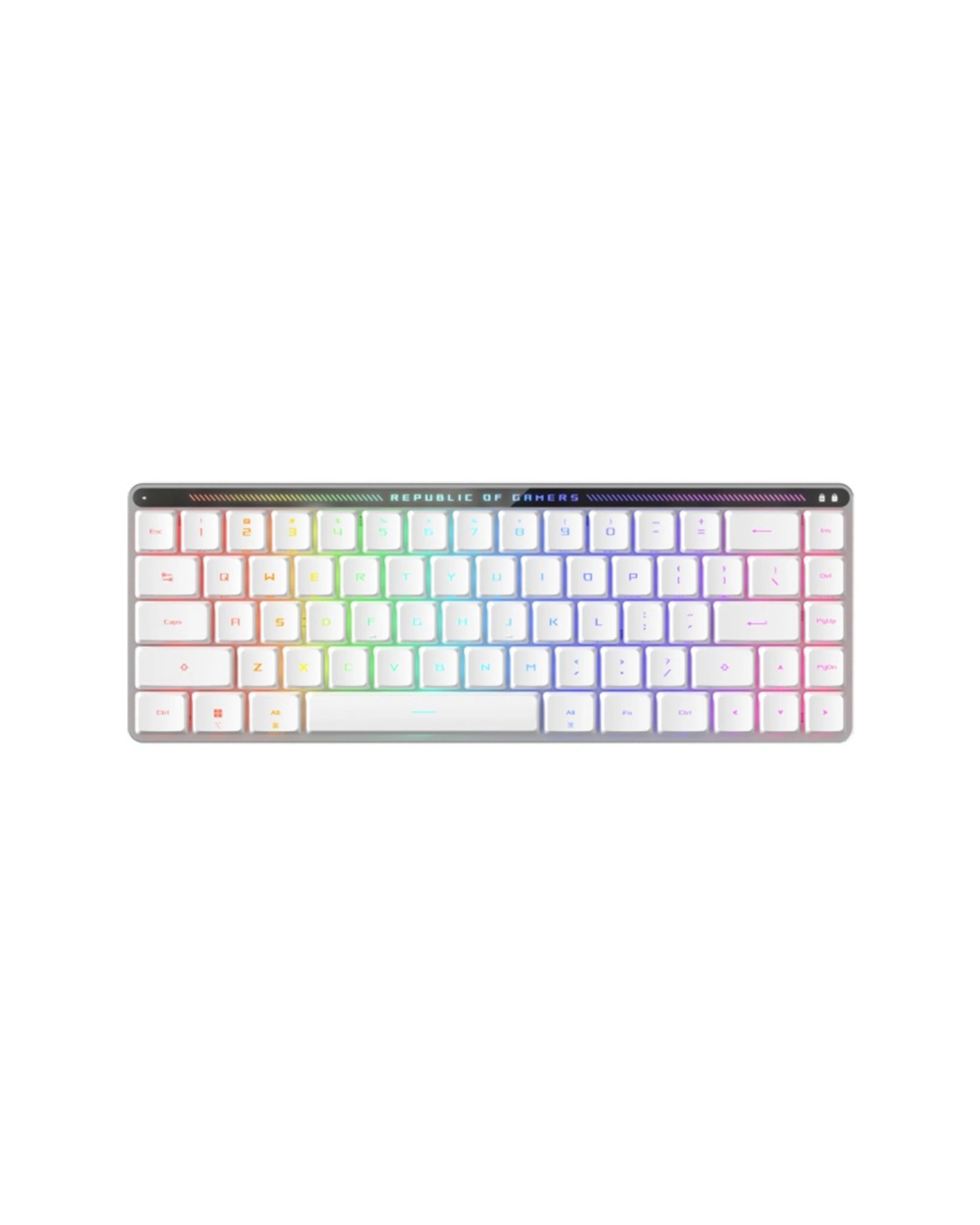 1 ASUS - ROG Falchion RX Low Profile Wireless Gaming Keyboard - White, 1 of 10