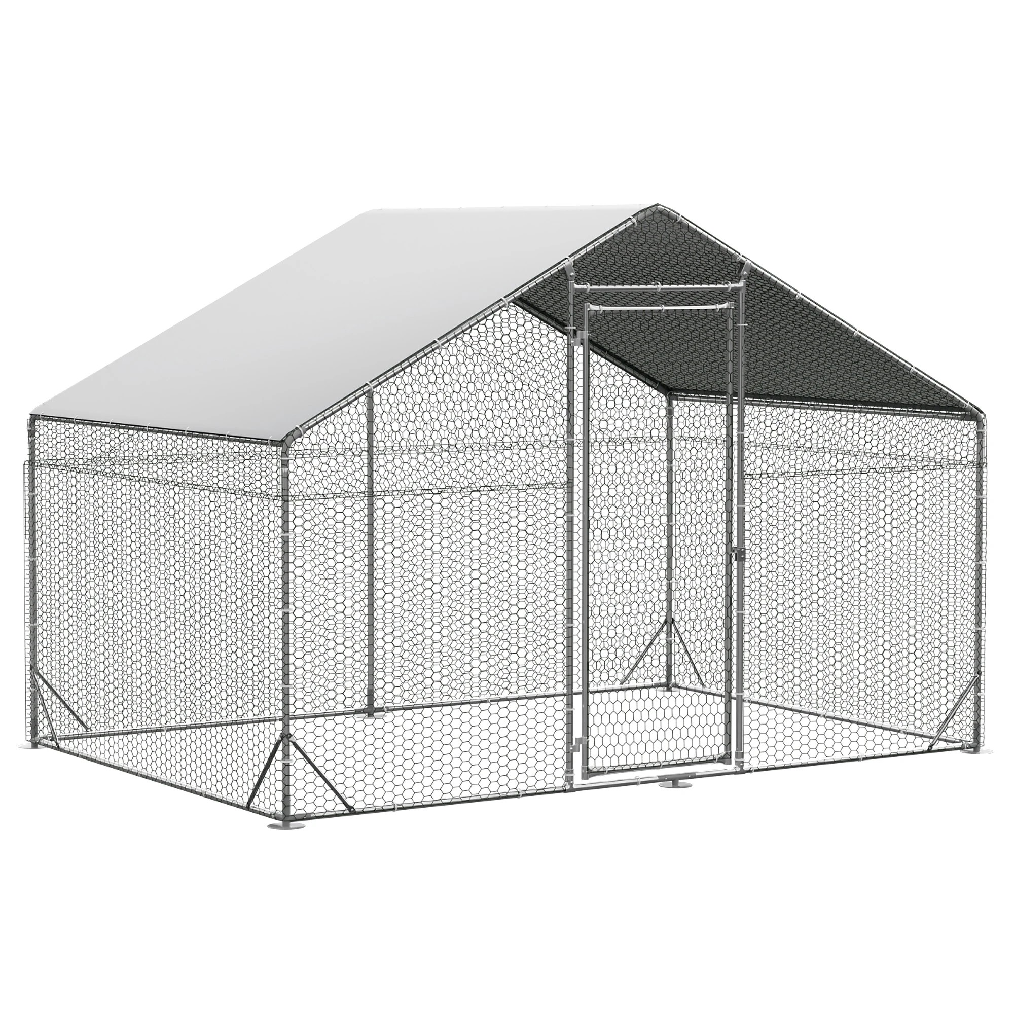1 Pawz 200X300X195Cm Large Metal Walk-In Chicken Coop Cage, 1 of 9